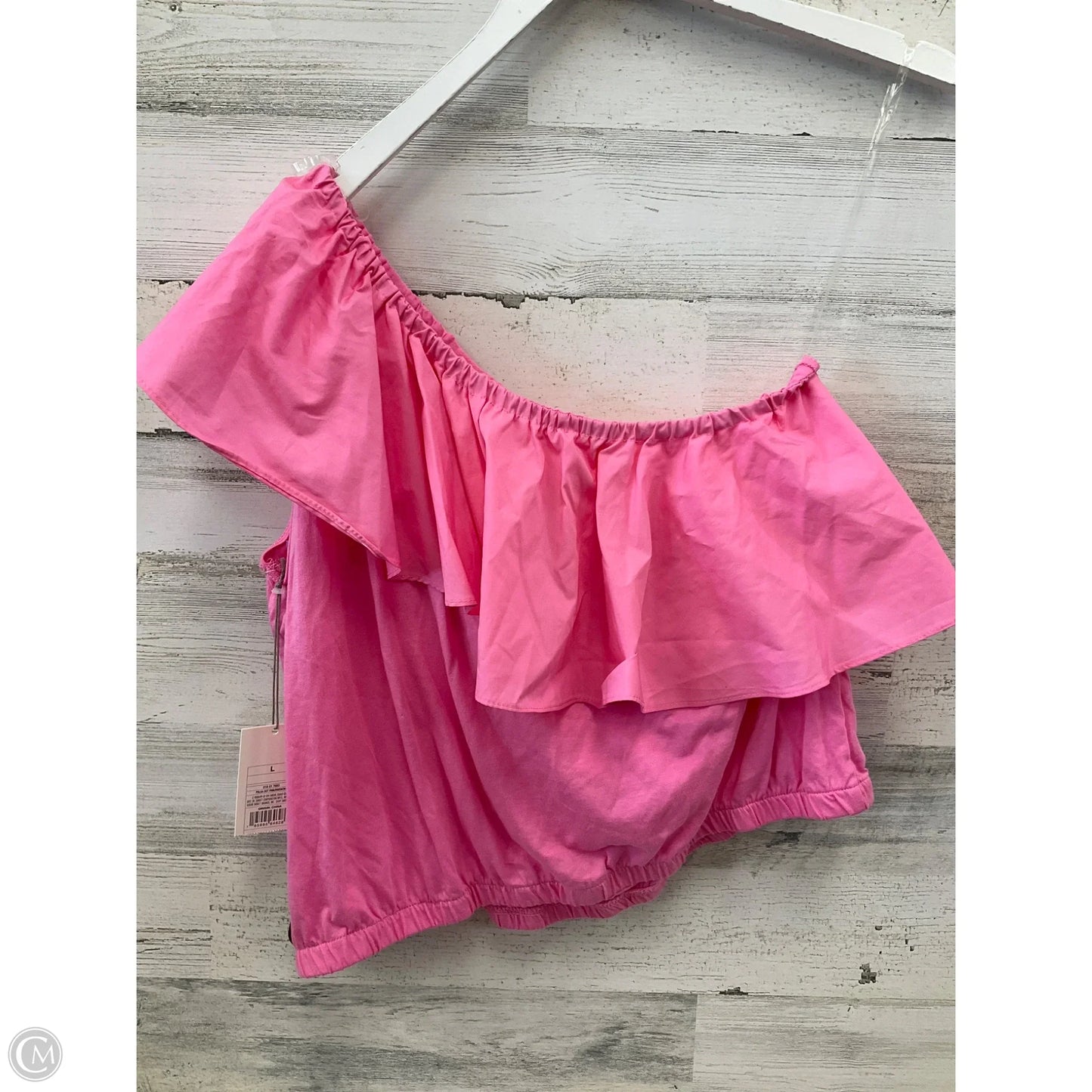 Top Sleeveless Basic By A New Day In Pink, Size: L