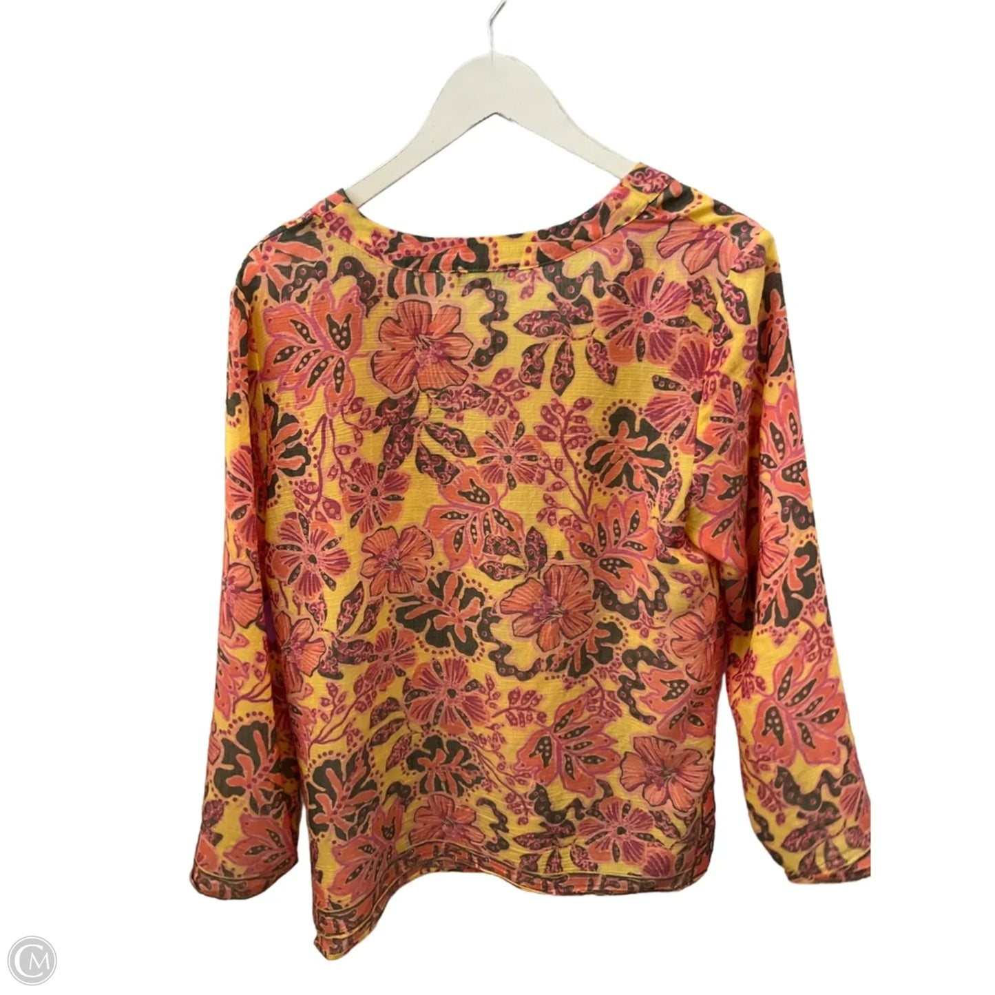 Top Long Sleeve By Nanette Lepore In Multi-colored, Size: L