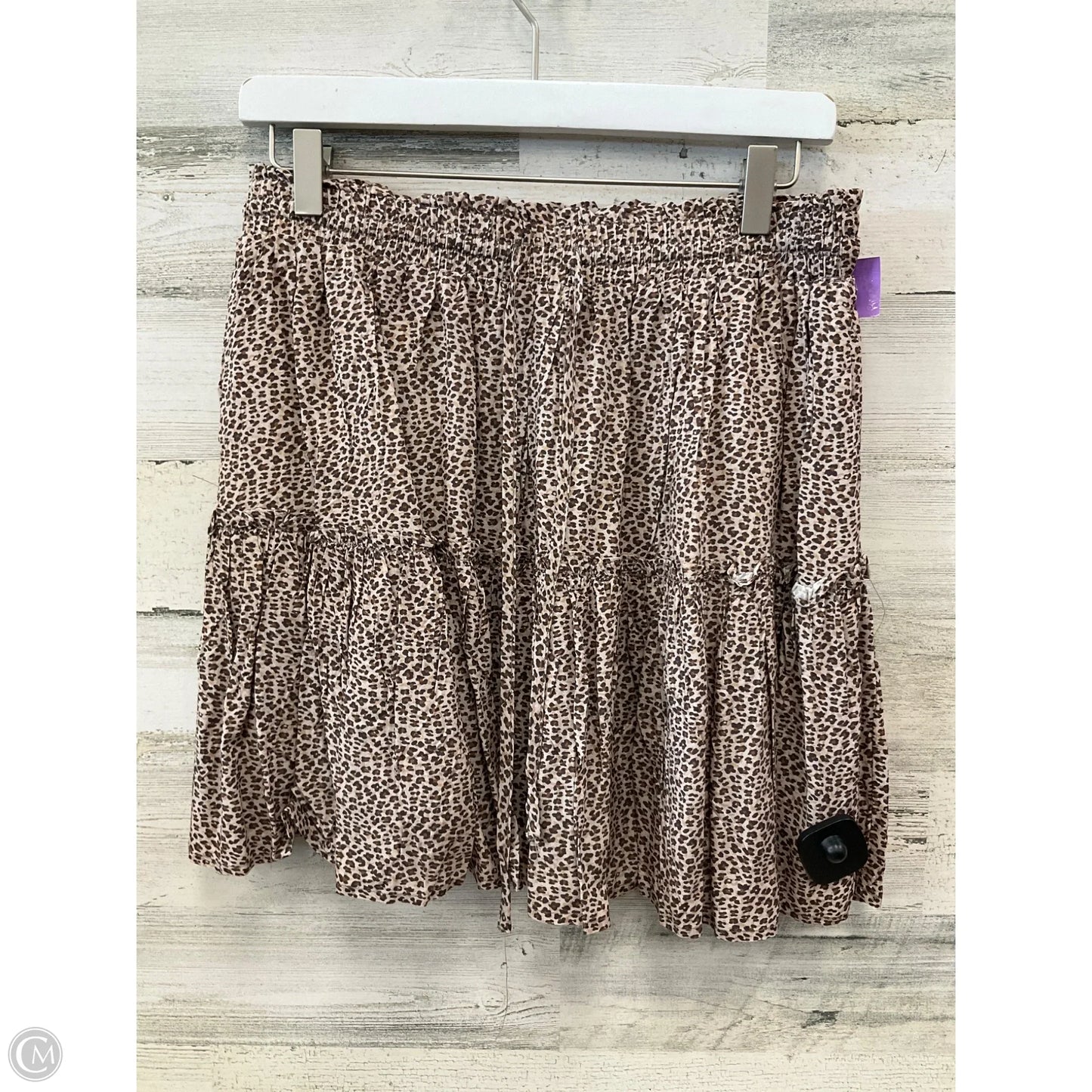 Skirt Mini & Short By Clothes Mentor In Animal Print, Size: 12
