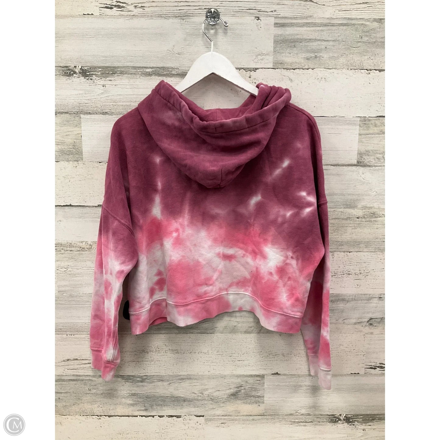 Sweatshirt Hoodie By Calvin Klein In Tie Dye Print, Size: L
