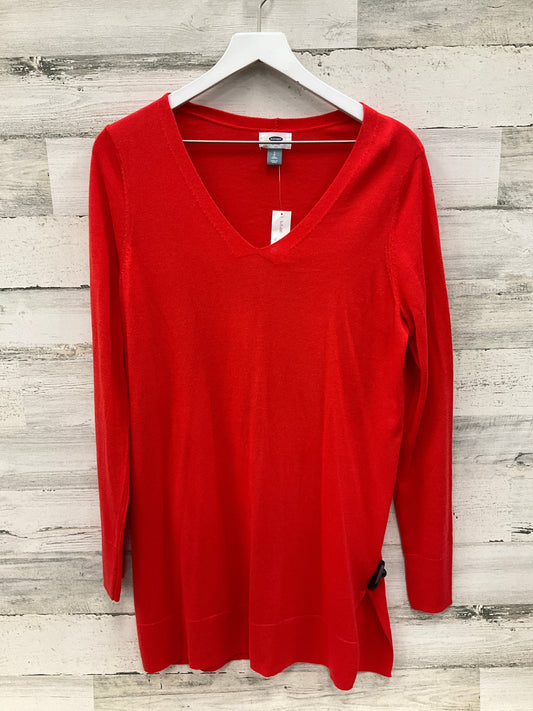 Sweater By Old Navy In Red, Size: L