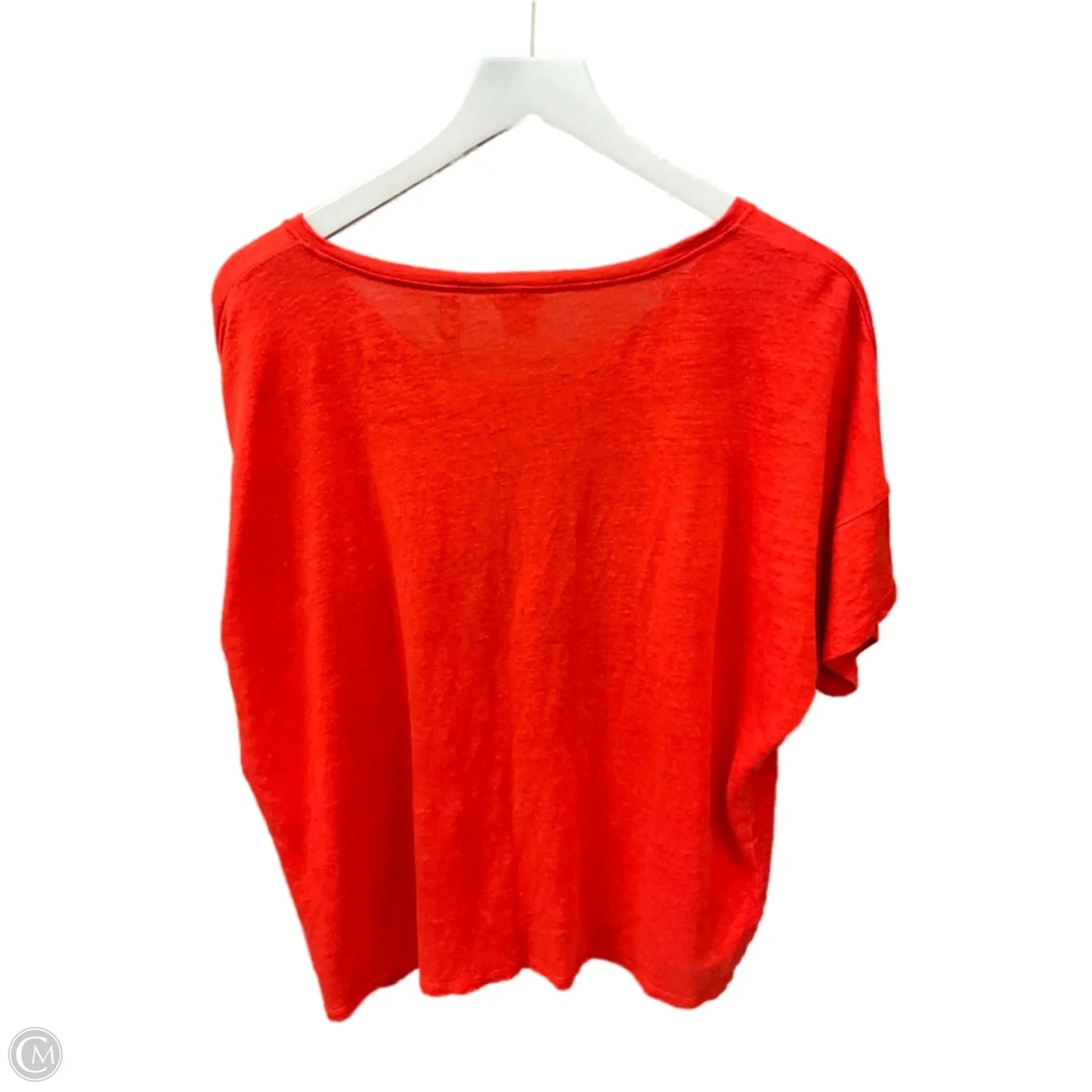 Top Short Sleeve By Chicos In Orange, Size: Xl