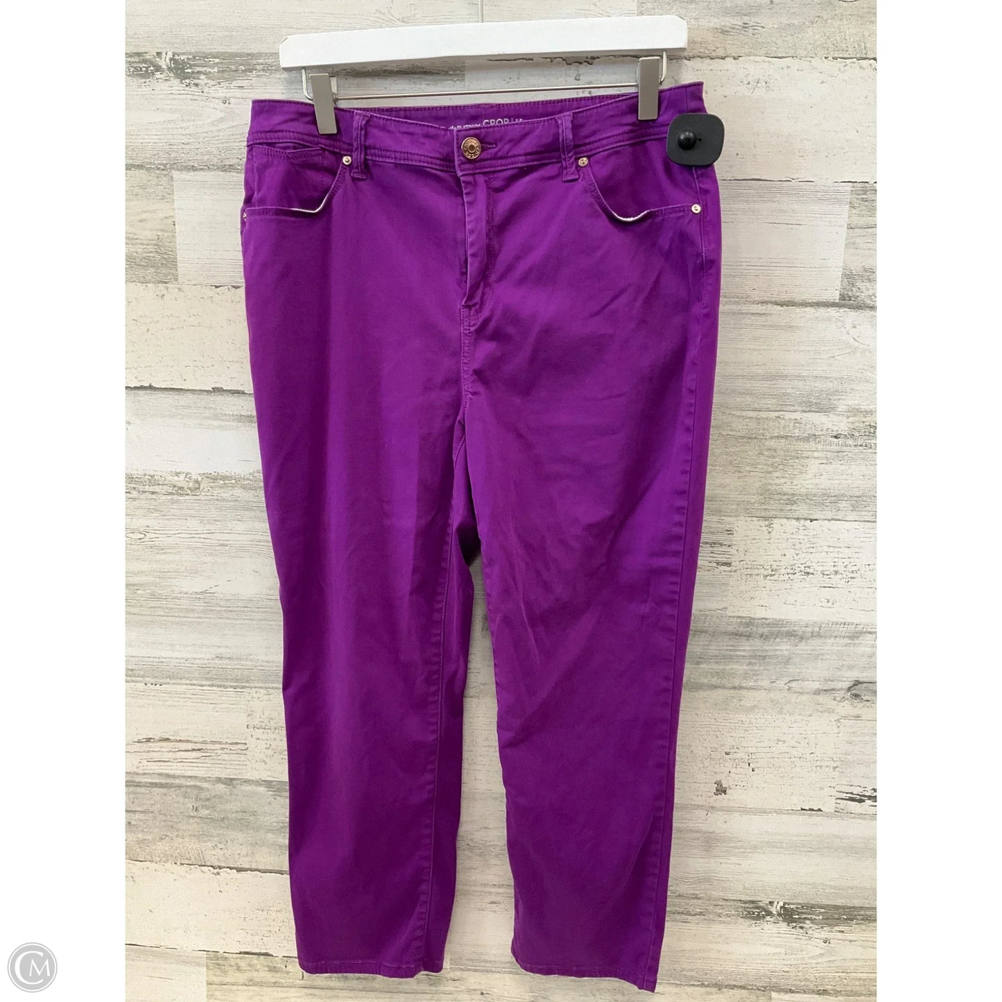 Pants Cropped By Chicos In Purple, Size: 8