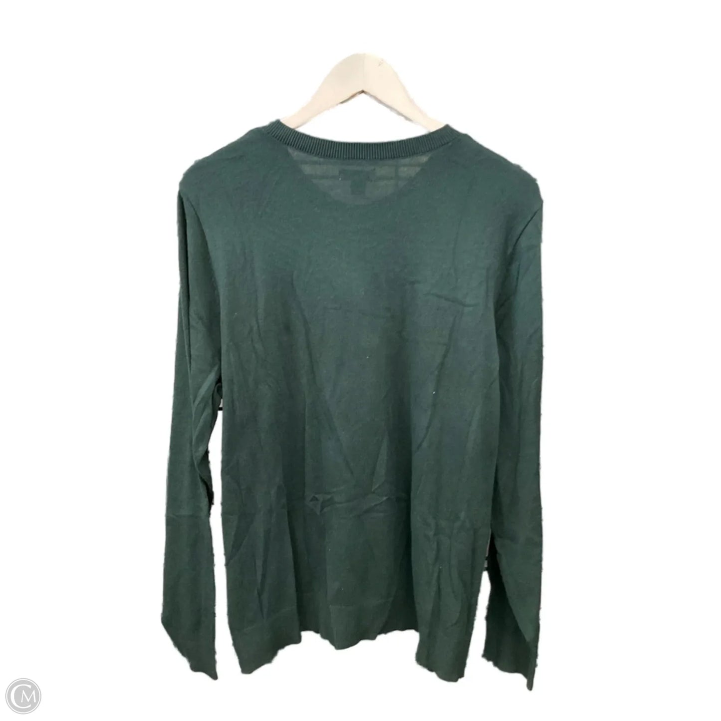 Sweater Cardigan By Croft And Barrow In Green, Size: Xl