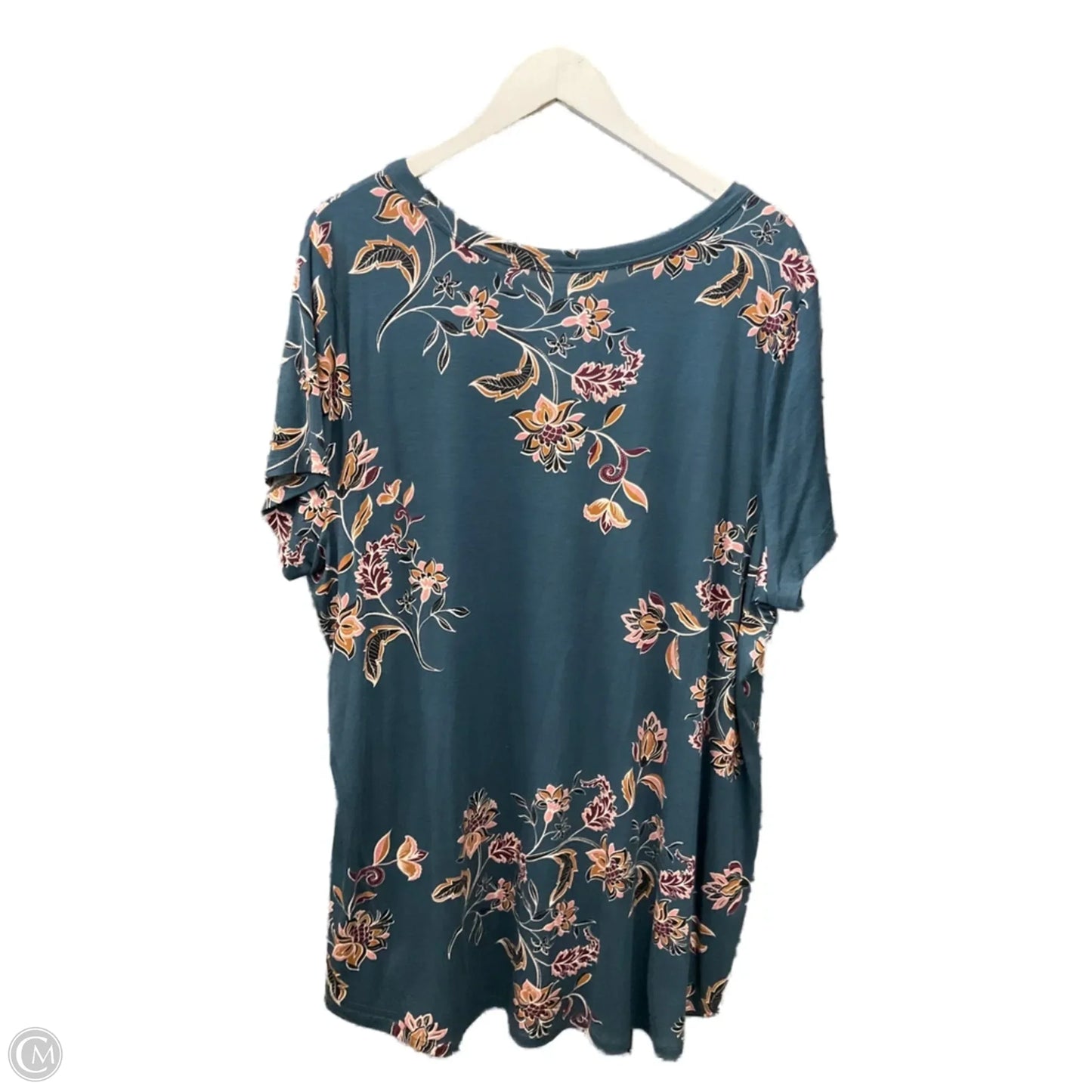 Top Short Sleeve By Maurices In Teal, Size: 2x