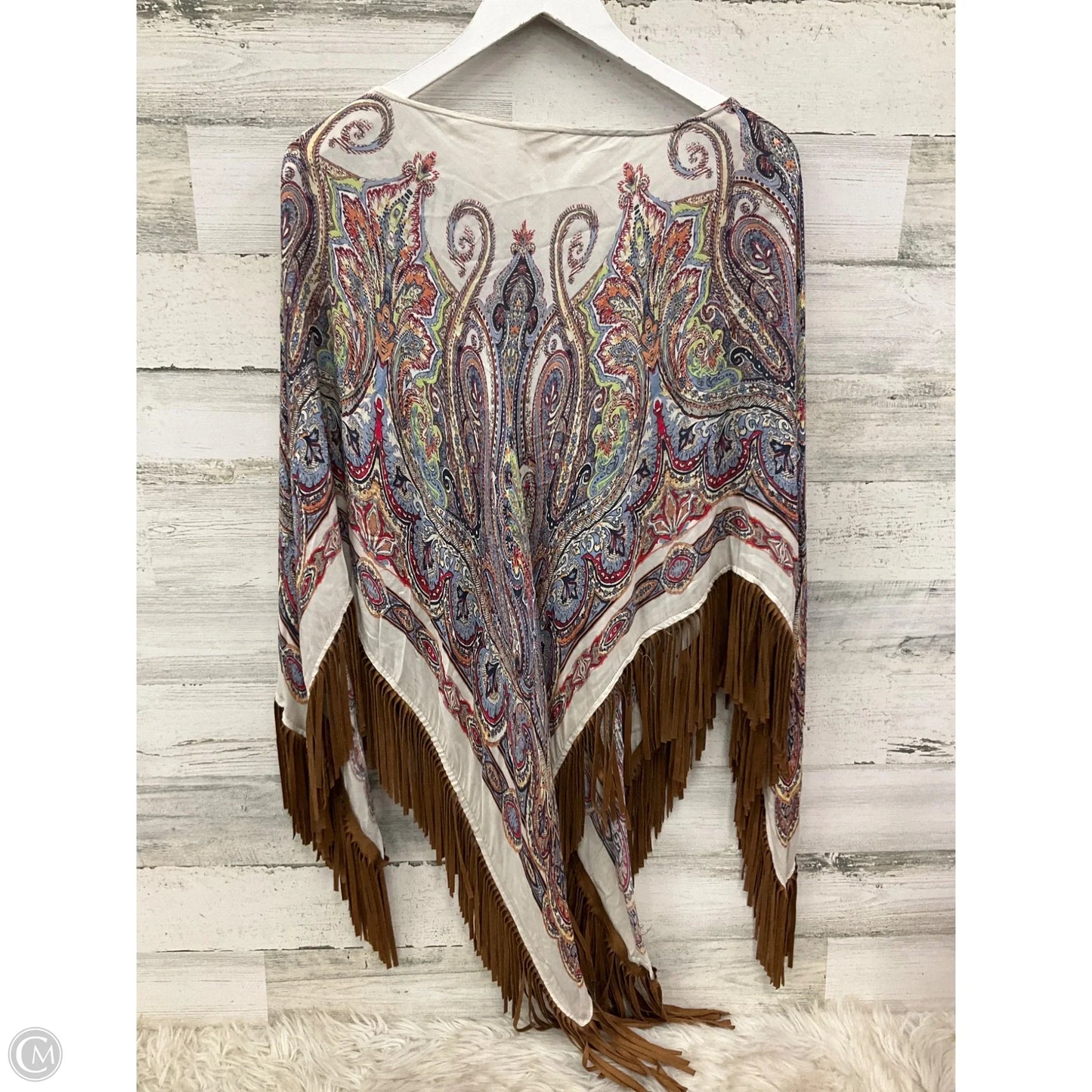 Poncho By Chicos In Multi-colored, Size: S