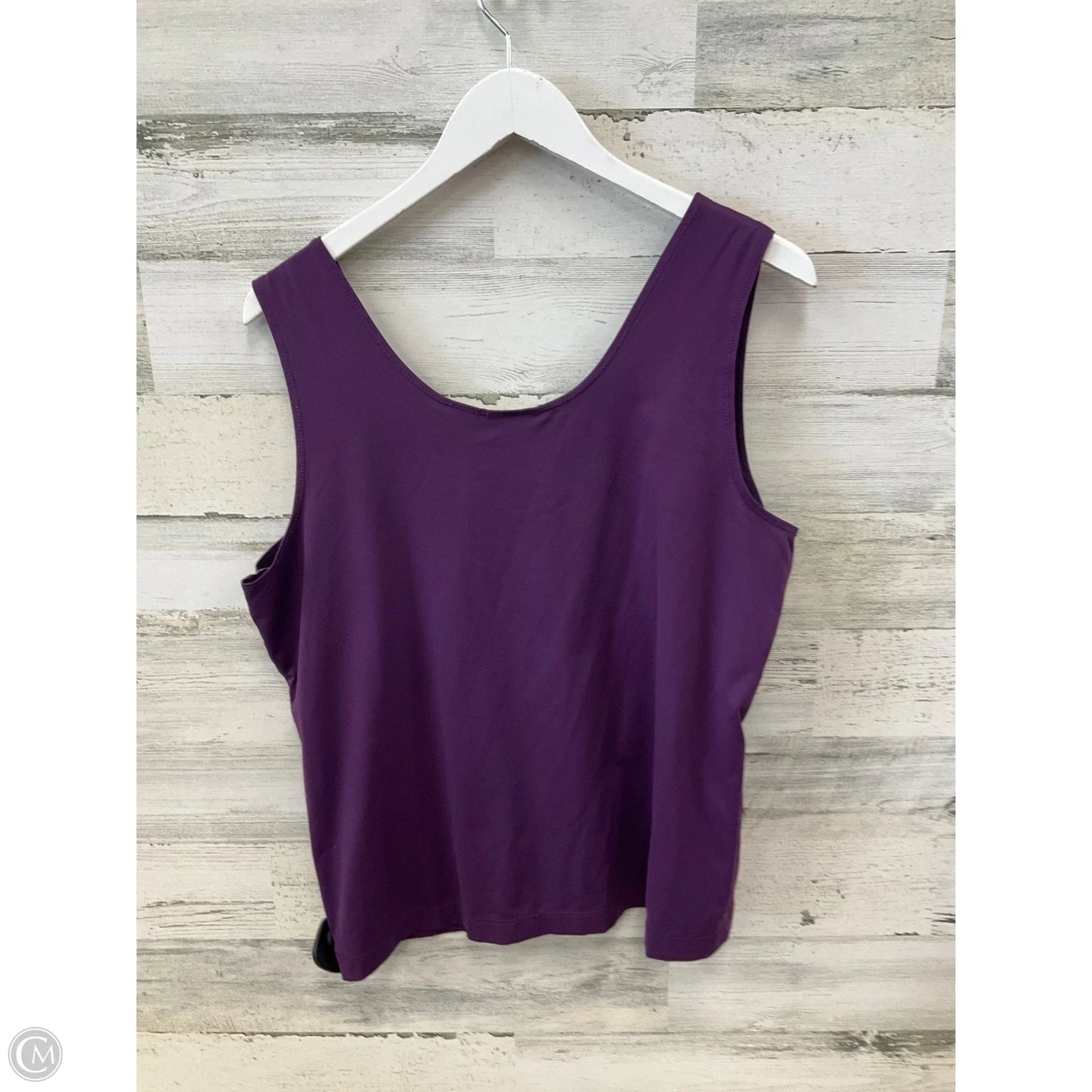 Top Sleeveless By Chicos In Purple, Size: Xl