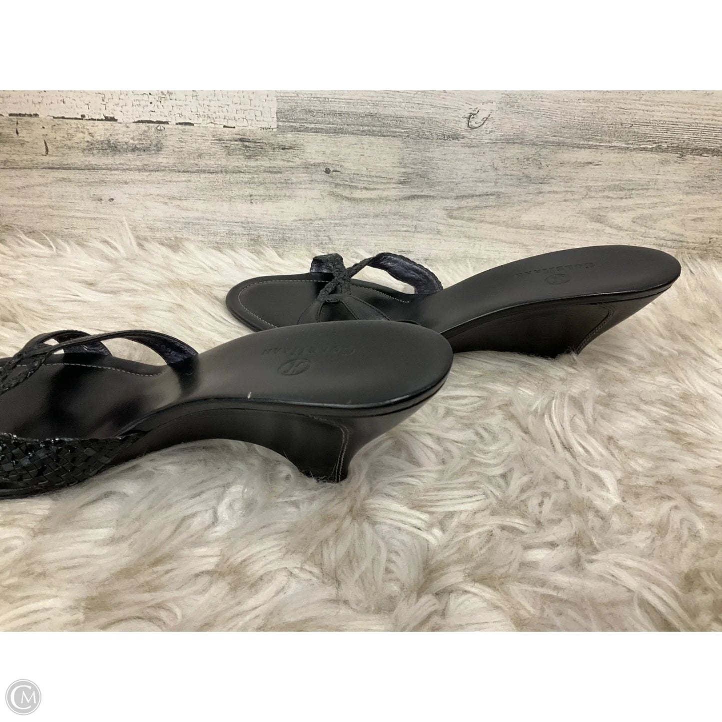Sandals Heels Kitten By Cole-haan In Black, Size: 9.5