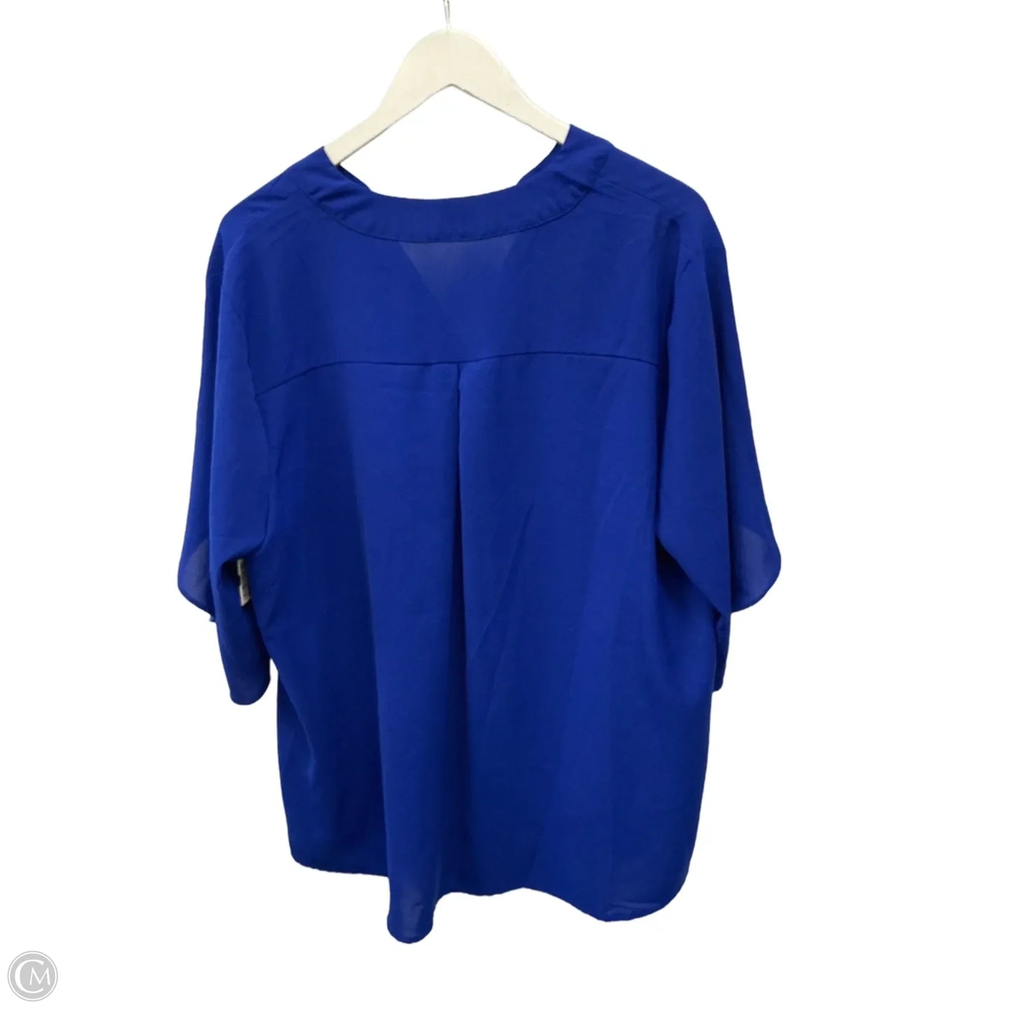 Top Short Sleeve By Clothes Mentor In Blue, Size: 2x