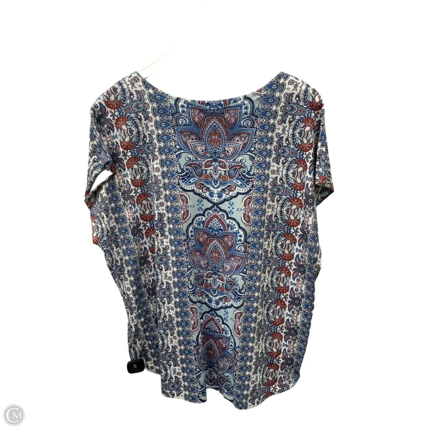 Top Short Sleeve By Clothes Mentor In Blue, Size: Xxl