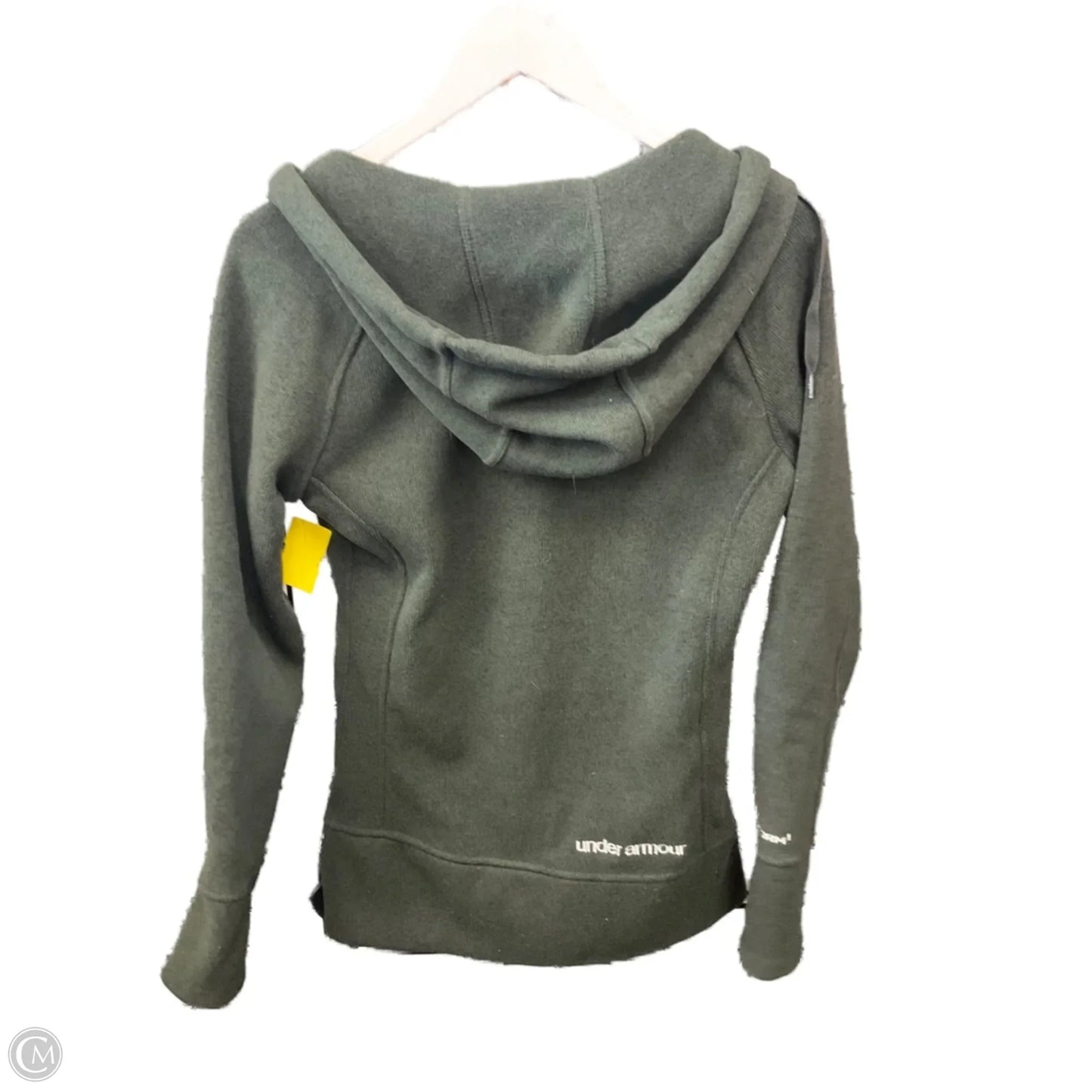 Athletic Sweatshirt Hoodie By Under Armour In Green, Size: S