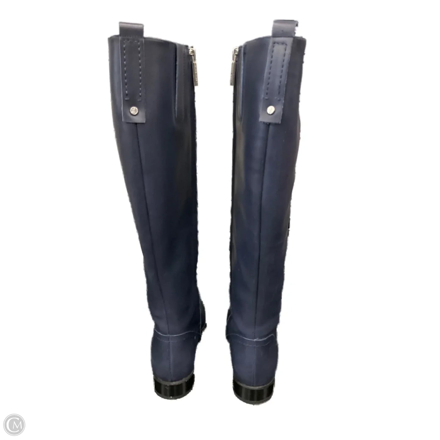 Boots Mid-calf Heels By Nine West In Navy, Size: 7