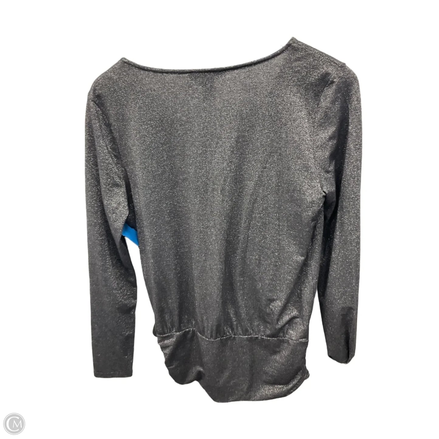 Top Long Sleeve By White House Black Market In Silver, Size: S
