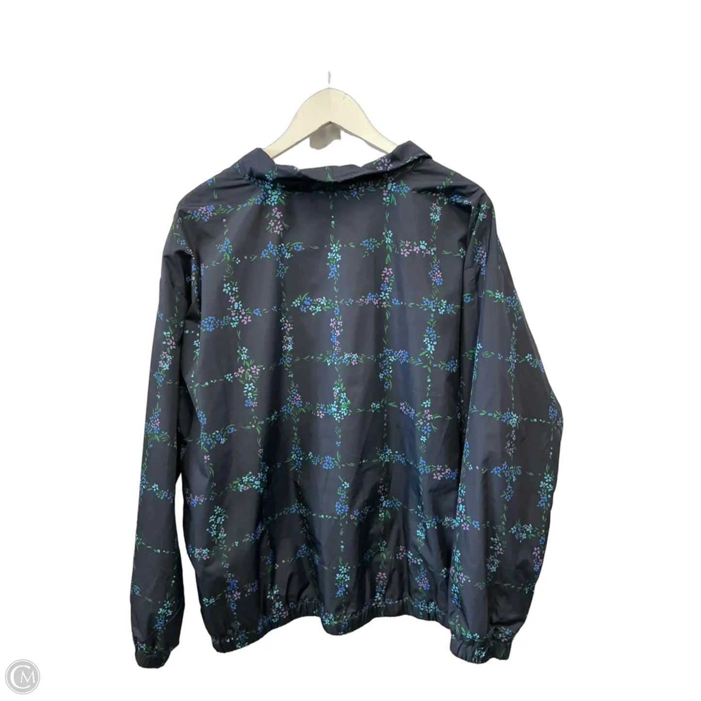 Jacket Windbreaker By Isaac Mizrahi Live Qvc In Navy, Size: 1x