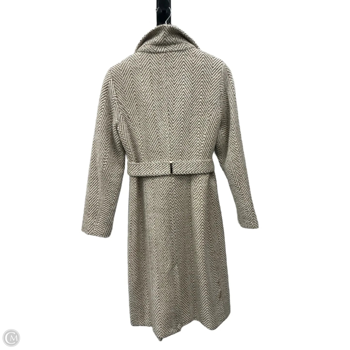 Coat Peacoat By Ivanka Trump In Cream & Tan, Size: Xs
