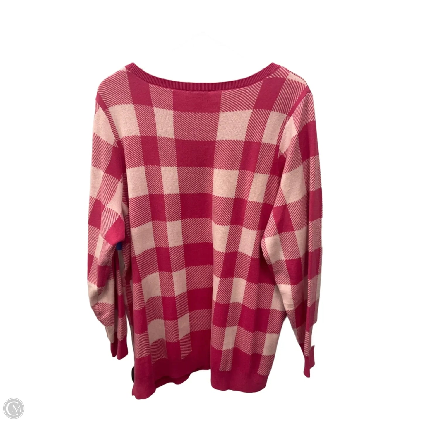 Top Long Sleeve By Belle By Kim Gravel In Pink, Size: 2x