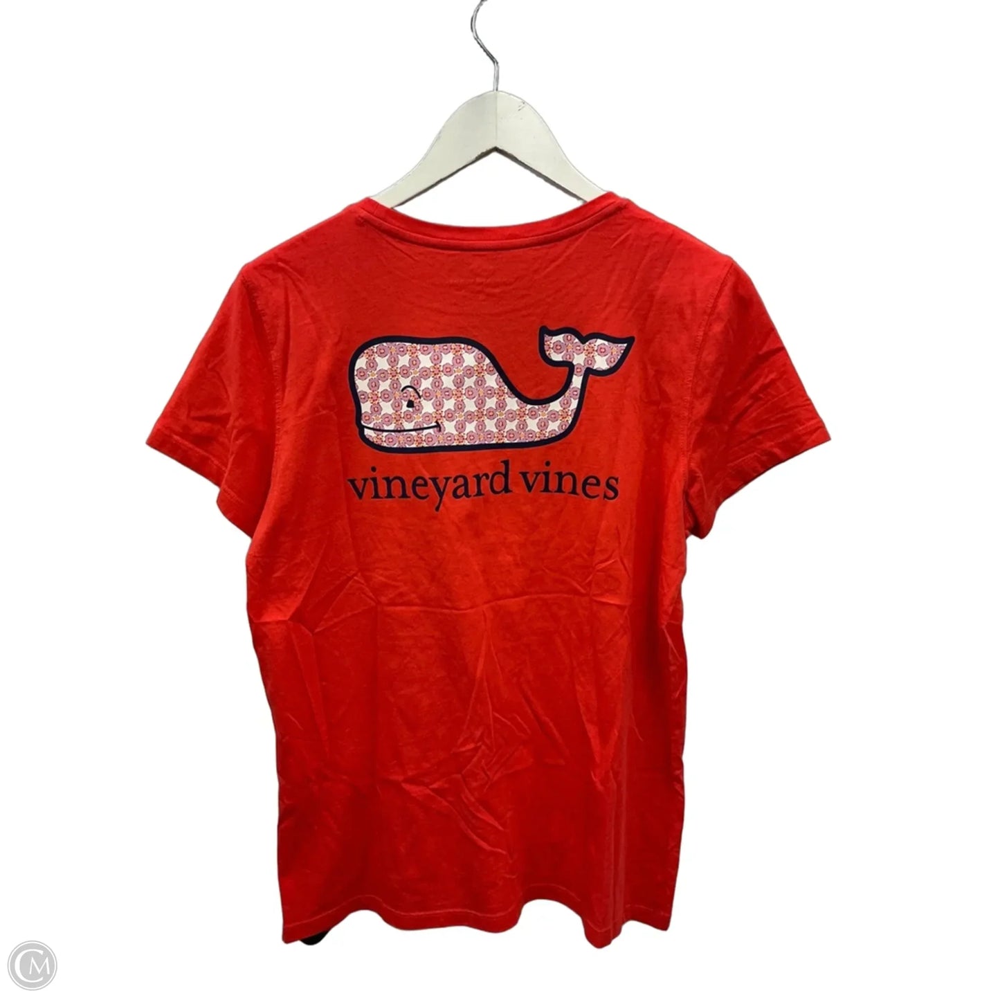 Top Short Sleeve By Vineyard Vines In Red, Size: M