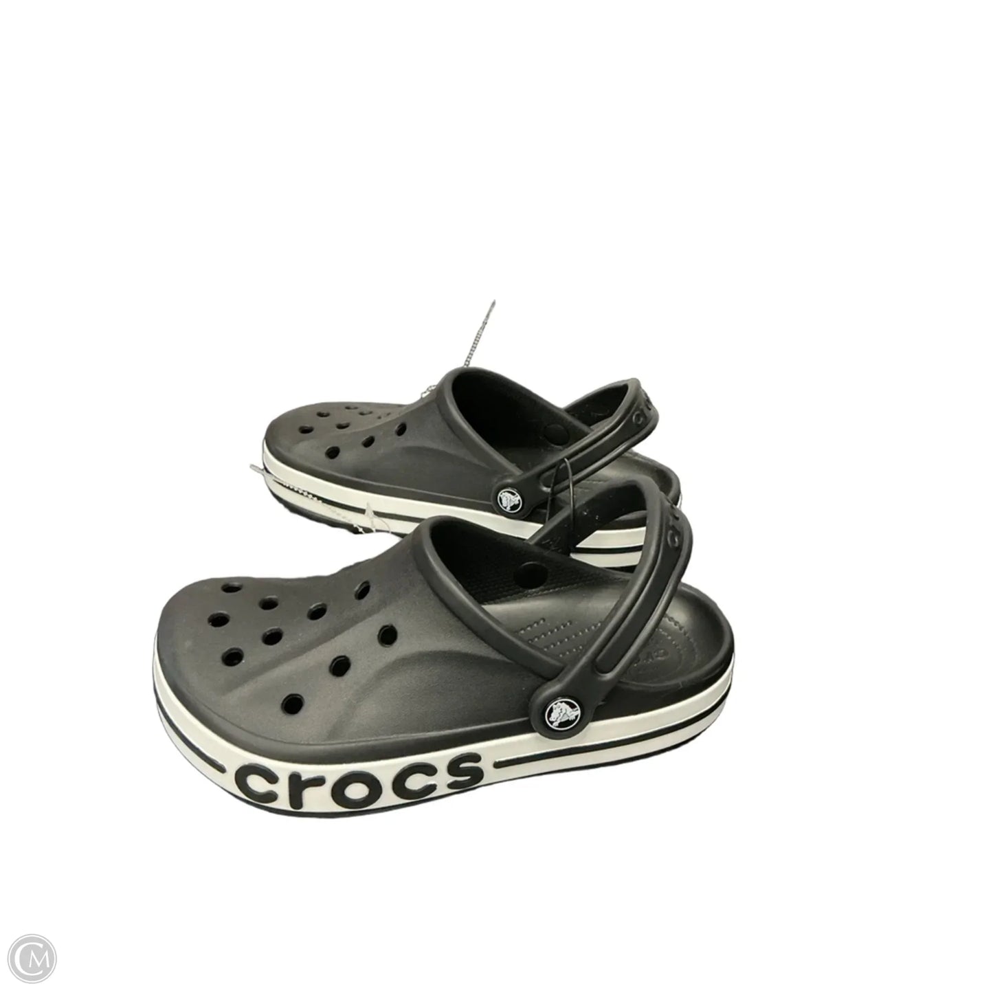 Shoes Flats By Crocs In Black, Size: 7.5