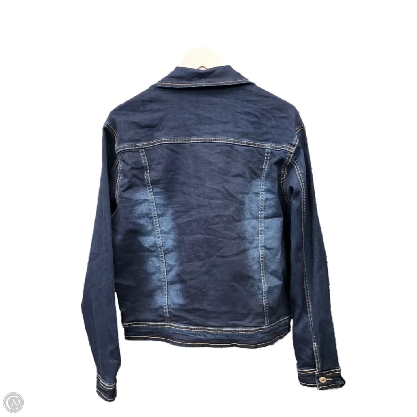 Jacket Denim By Clothes Mentor In Blue Denim, Size: Xl