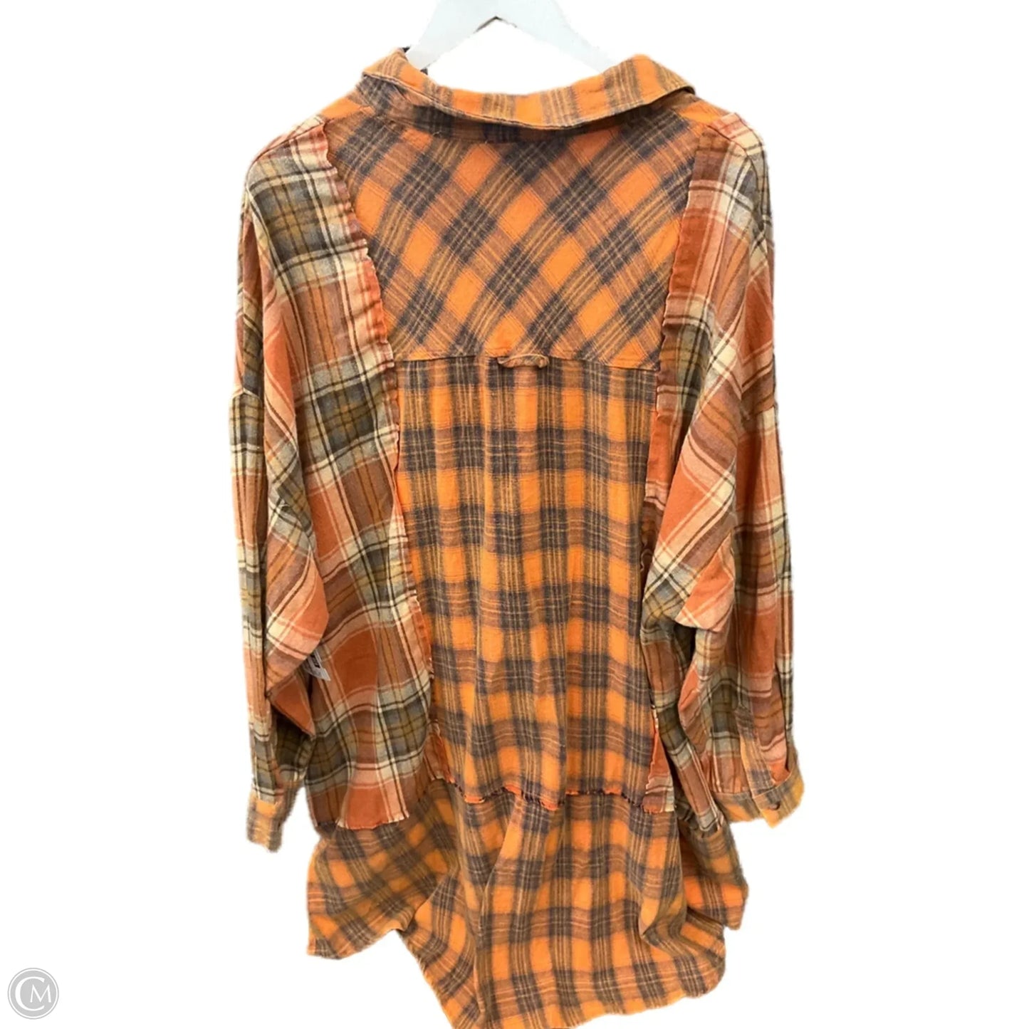 Tunic Long Sleeve By White Birch In Orange, Size: 3x