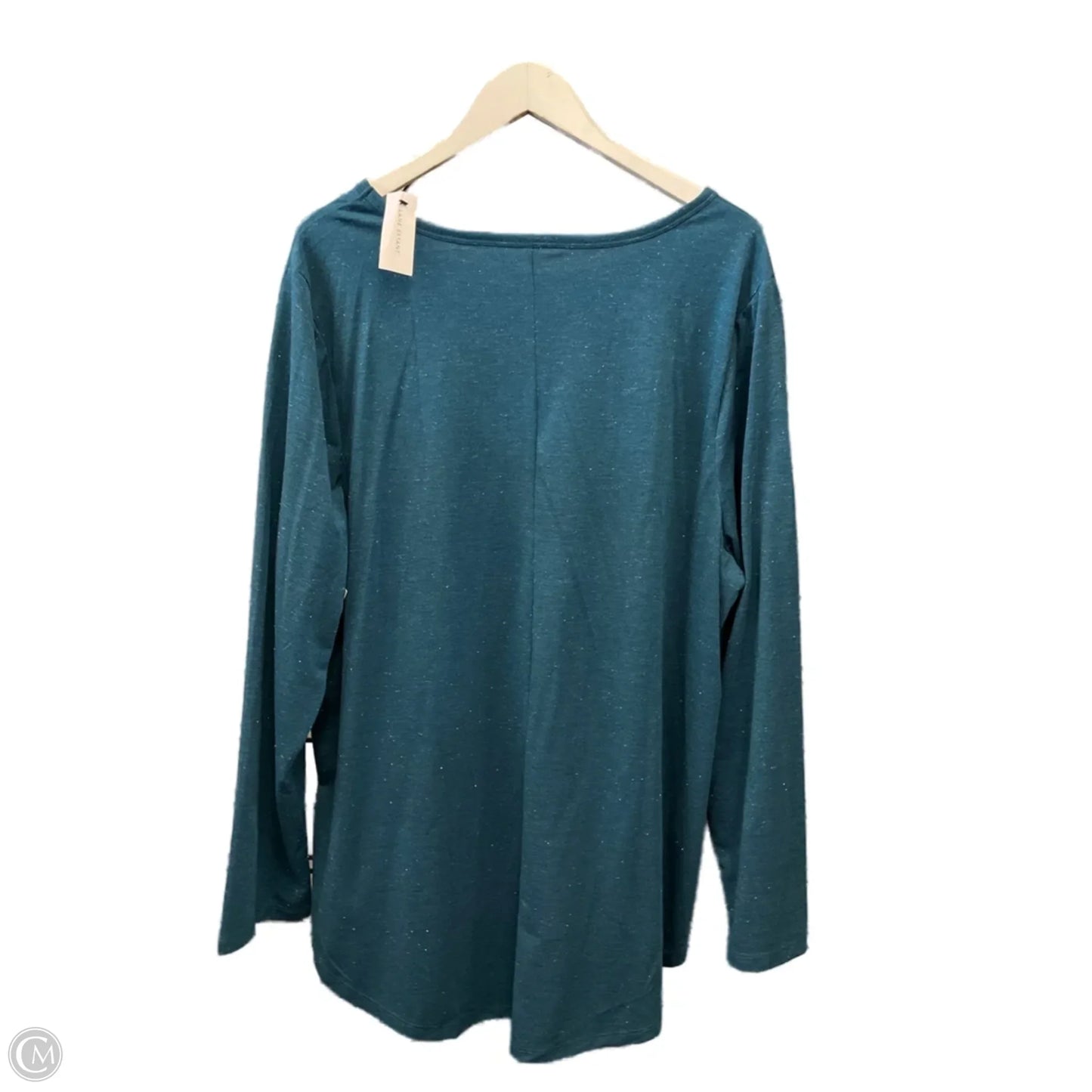 Top Long Sleeve Basic By Lane Bryant In Blue, Size: 3x