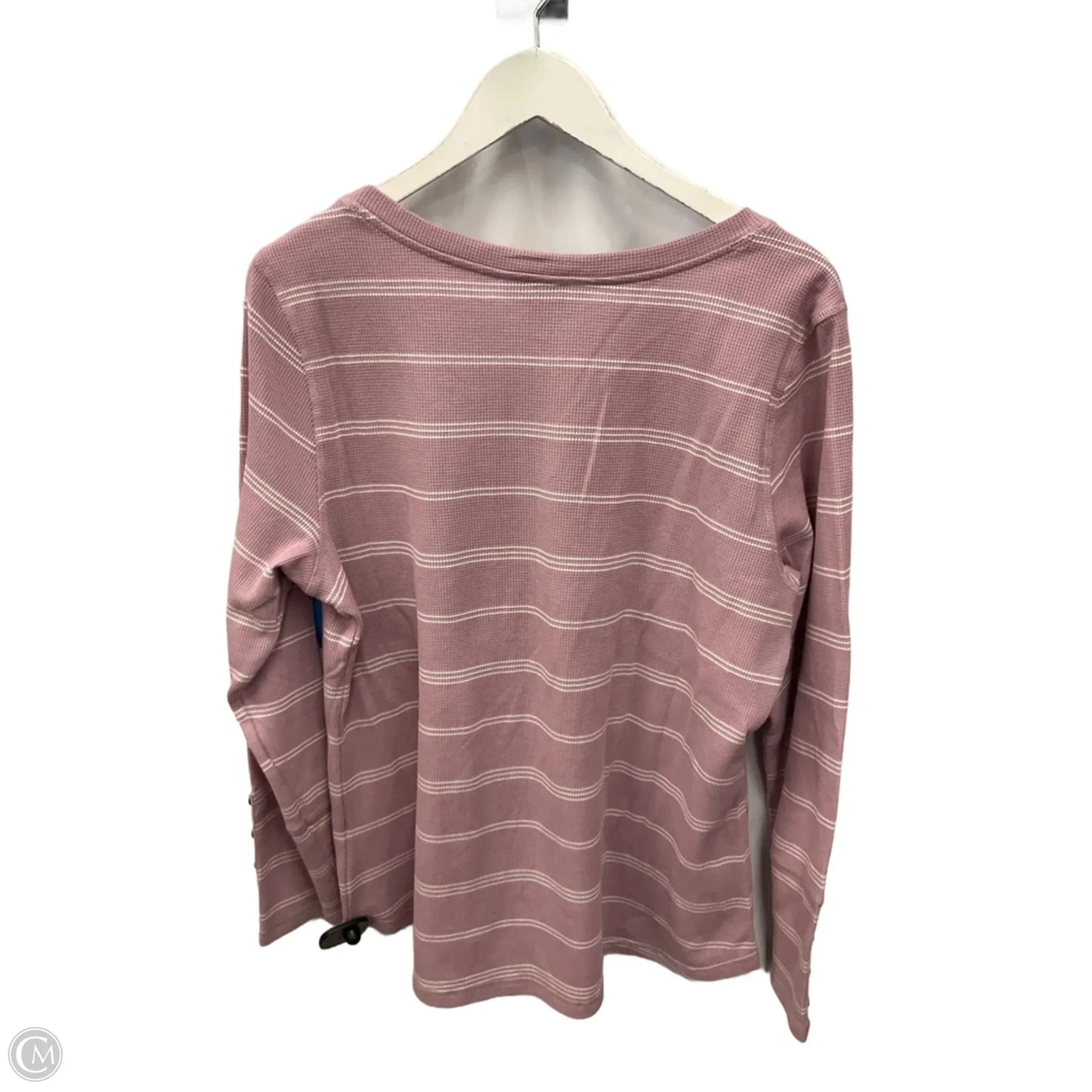 Top Long Sleeve Basic By Christopher And Banks In Pink, Size: Xl
