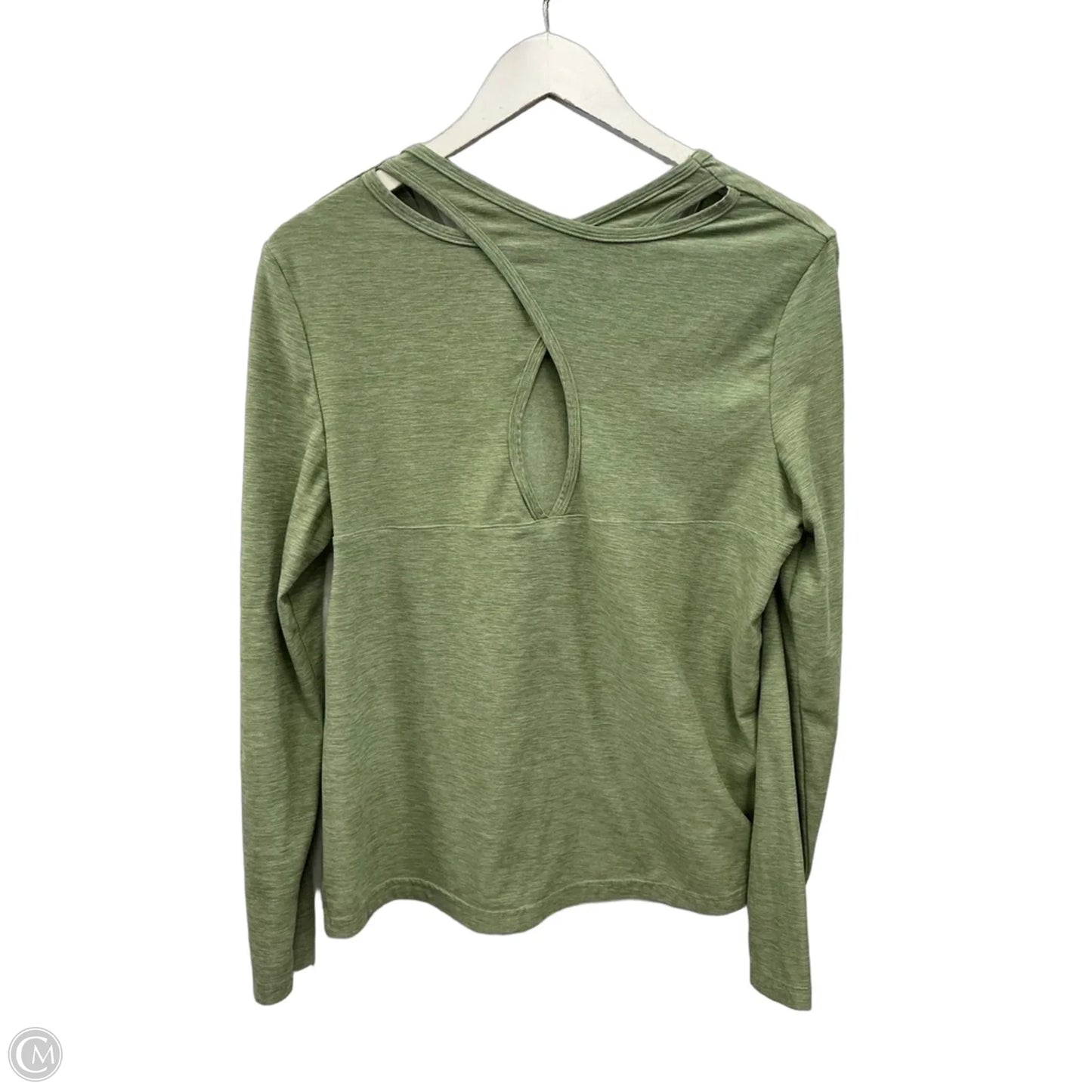 Athletic Top Long Sleeve Crewneck By Clothes Mentor In Green, Size: M