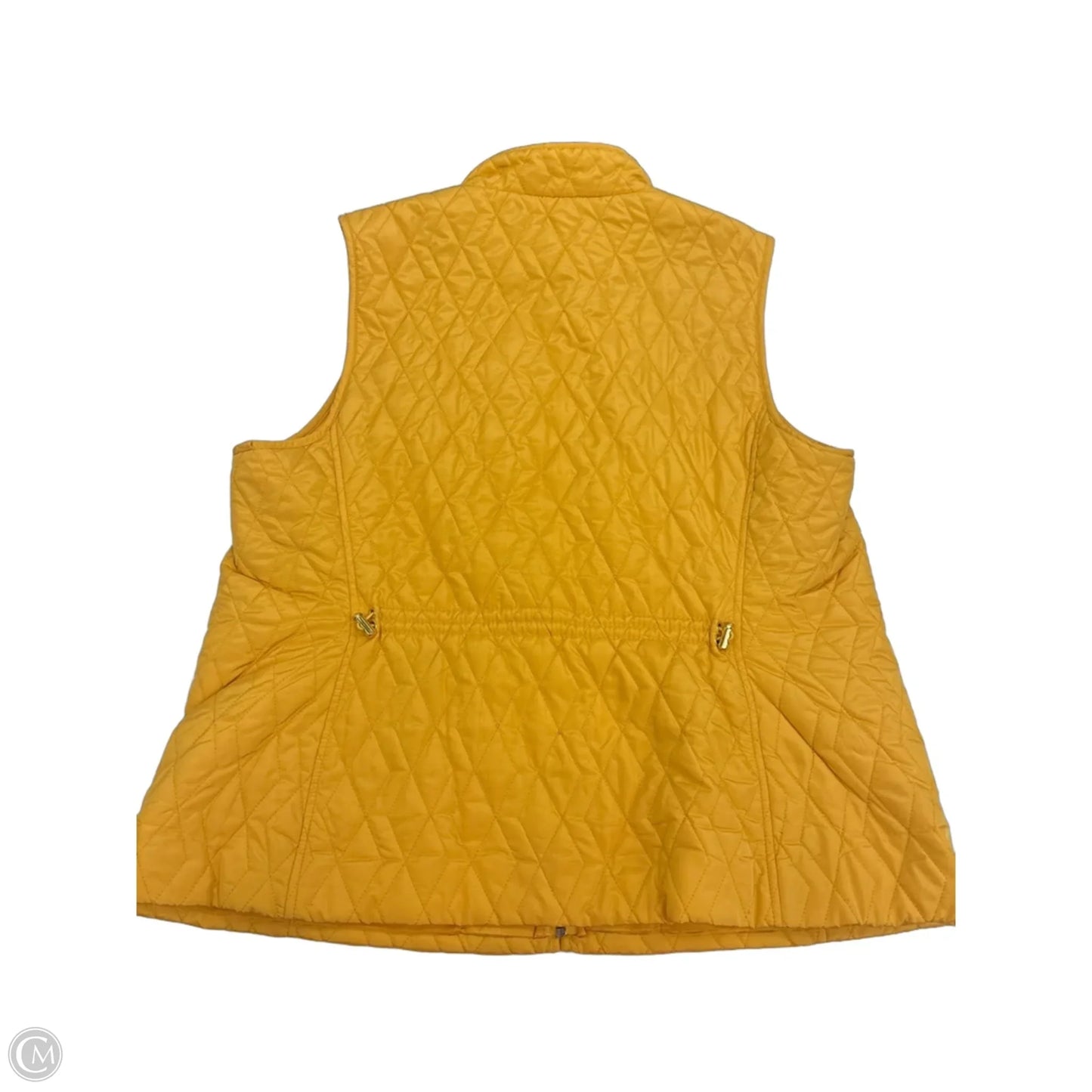 Vest Puffer & Quilted By Croft And Barrow In Yellow, Size: Xl