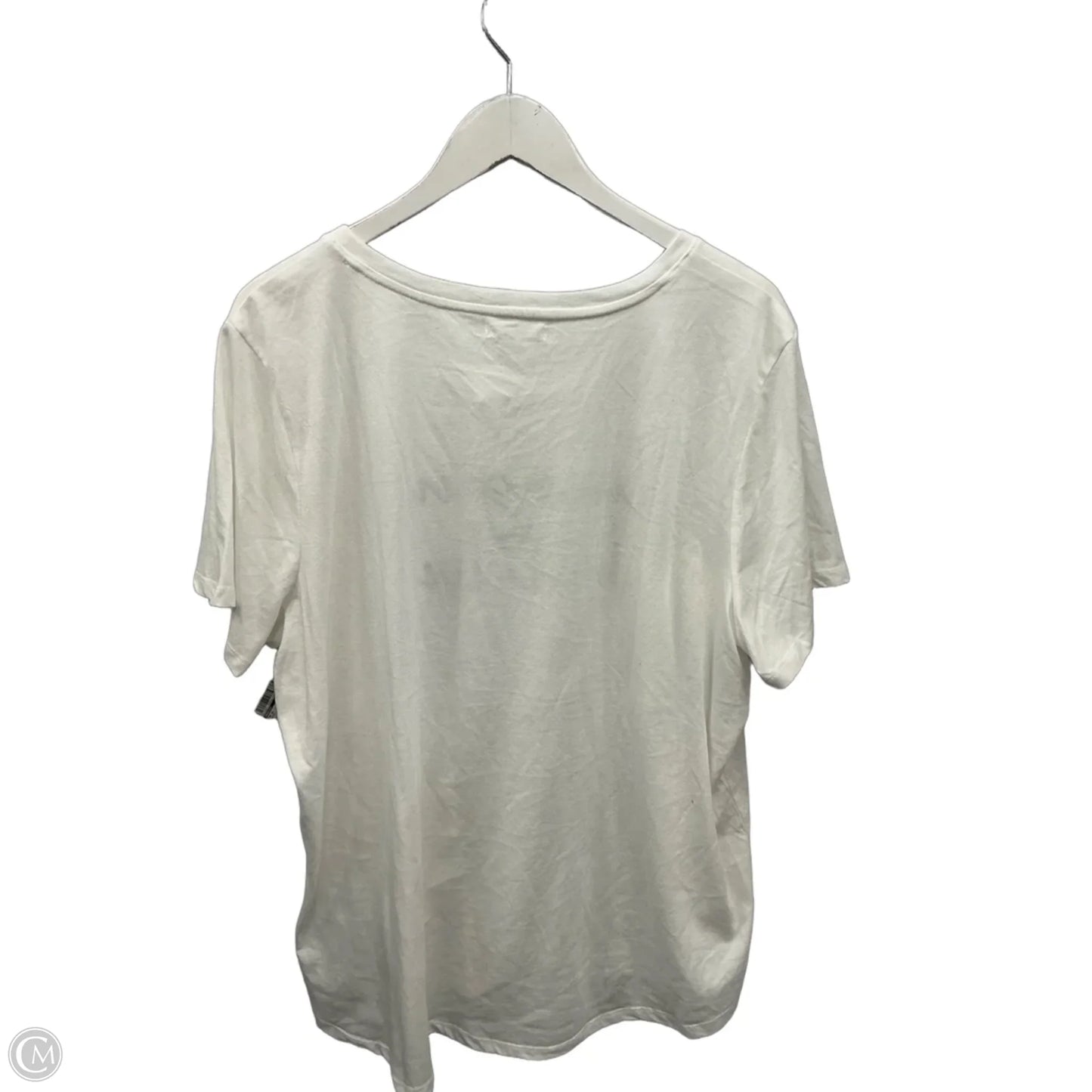 Top Short Sleeve By Maurices In White, Size: 2x