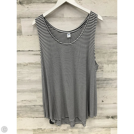Tank Top By Old Navy In Black & White, Size: Xxl
