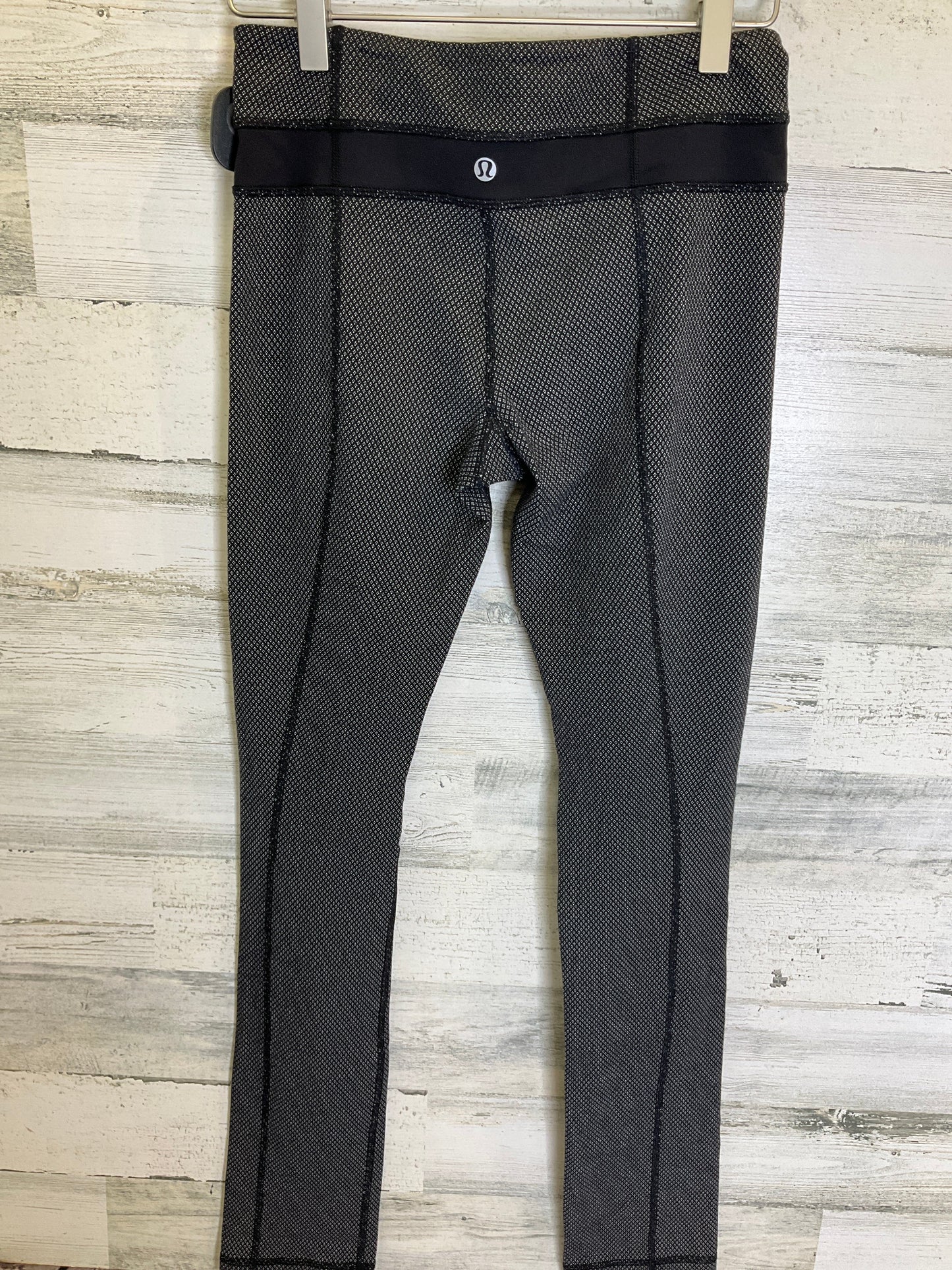 Black & White Athletic Leggings Lululemon, Size 4