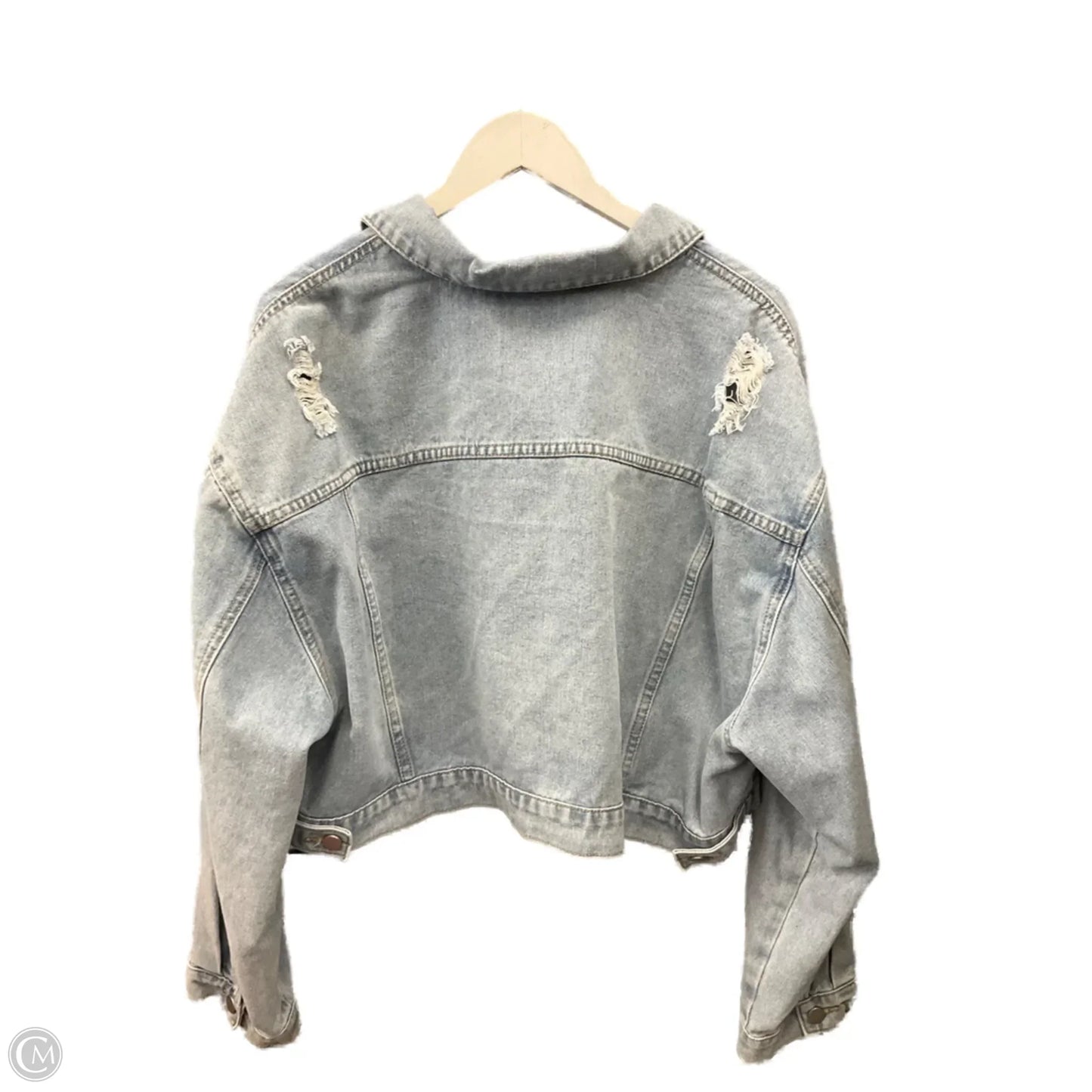 Jacket Denim By Shein In Blue Denim, Size: 3x