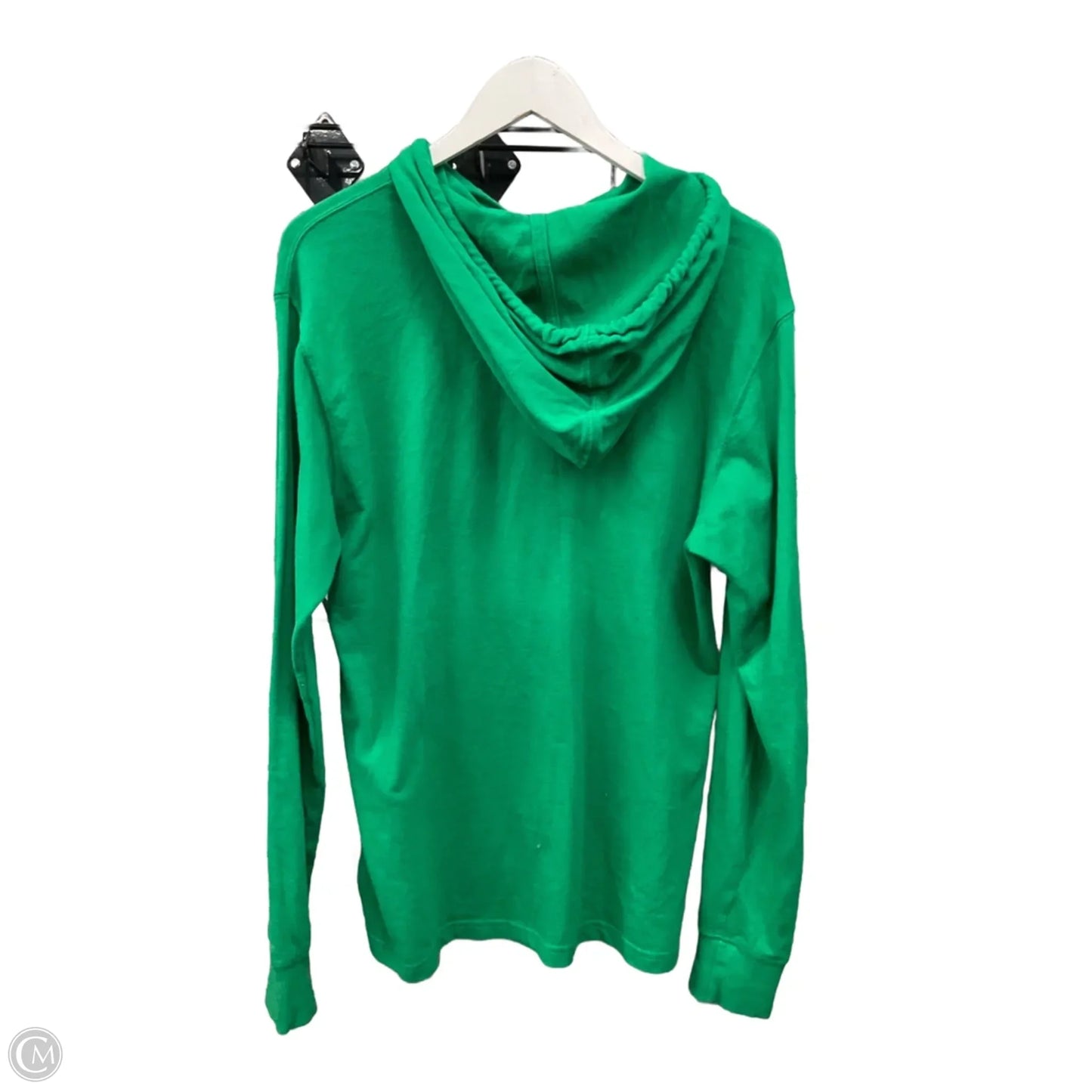 Sweatshirt Hoodie By Champion In Green, Size: M