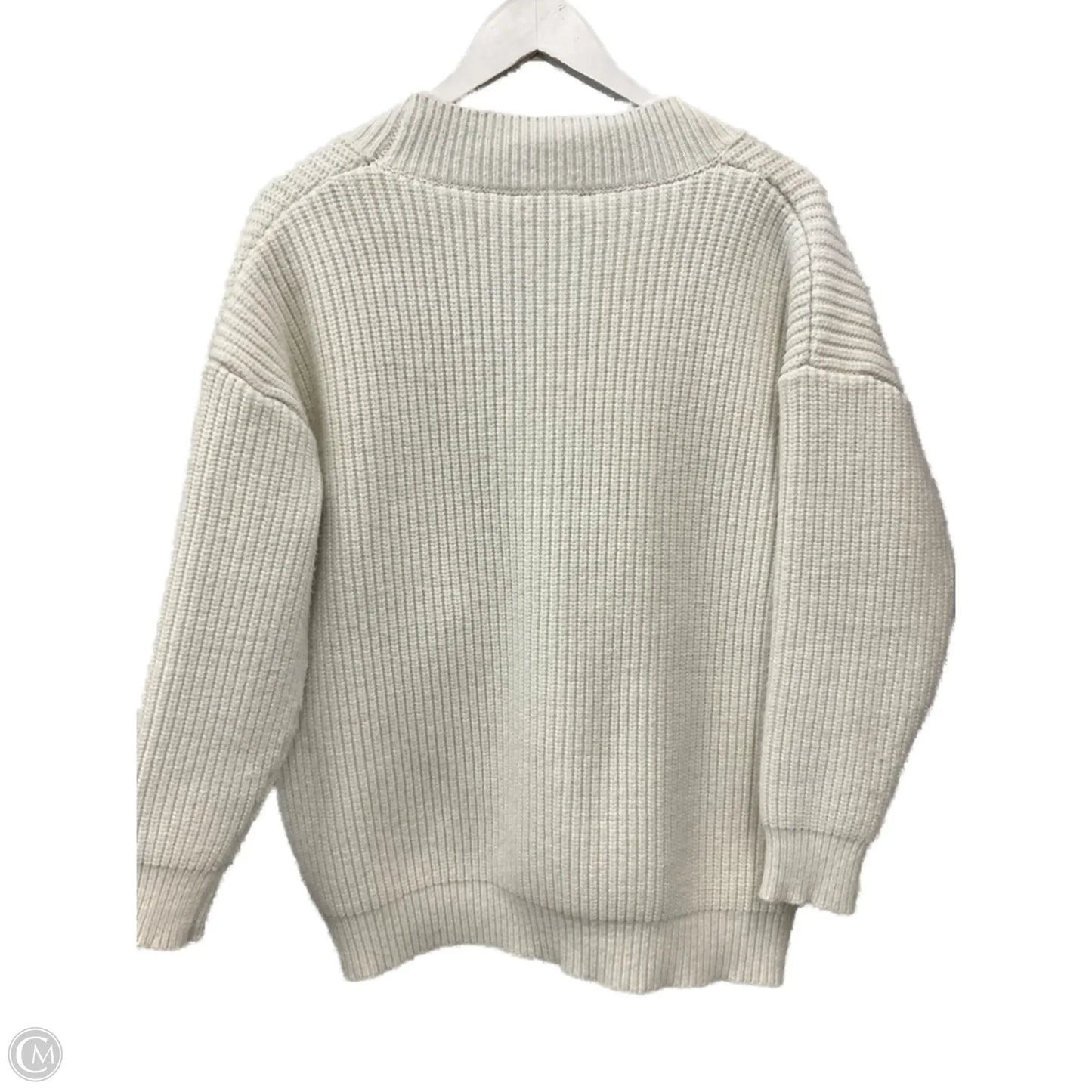 Sweater Cardigan By Fashion Nova In White, Size: M