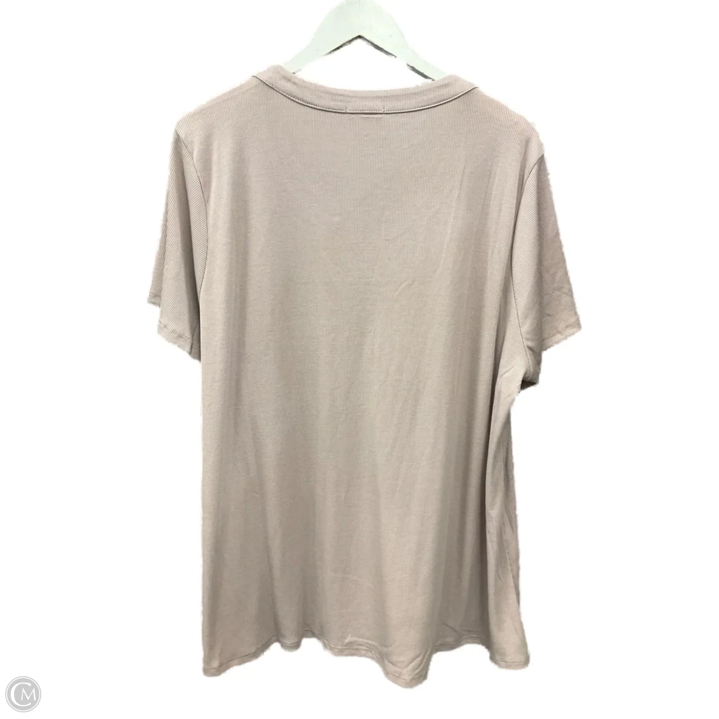 Top Short Sleeve By Andree By Unit In Mauve, Size: 2x