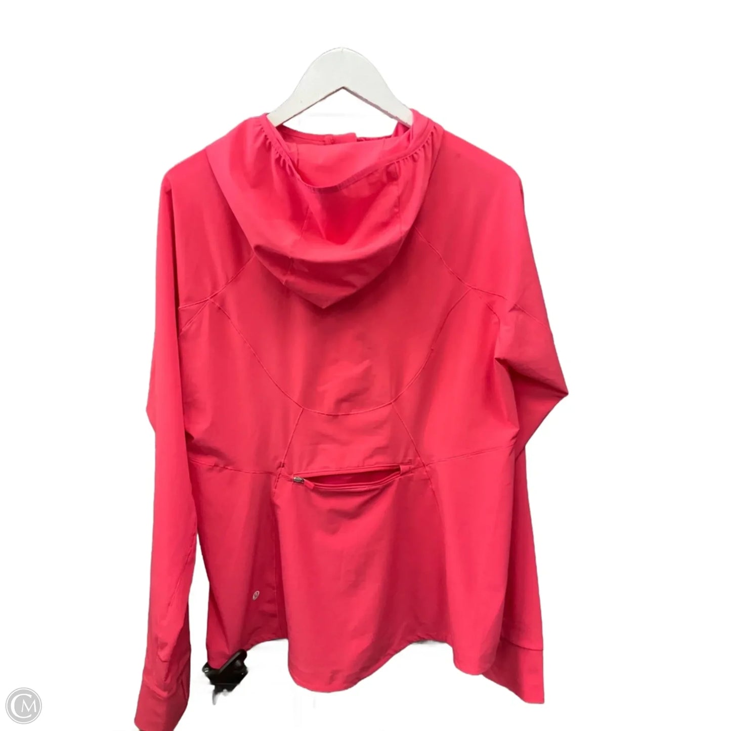 Athletic Jacket By Lululemon In Orange, Size: 12