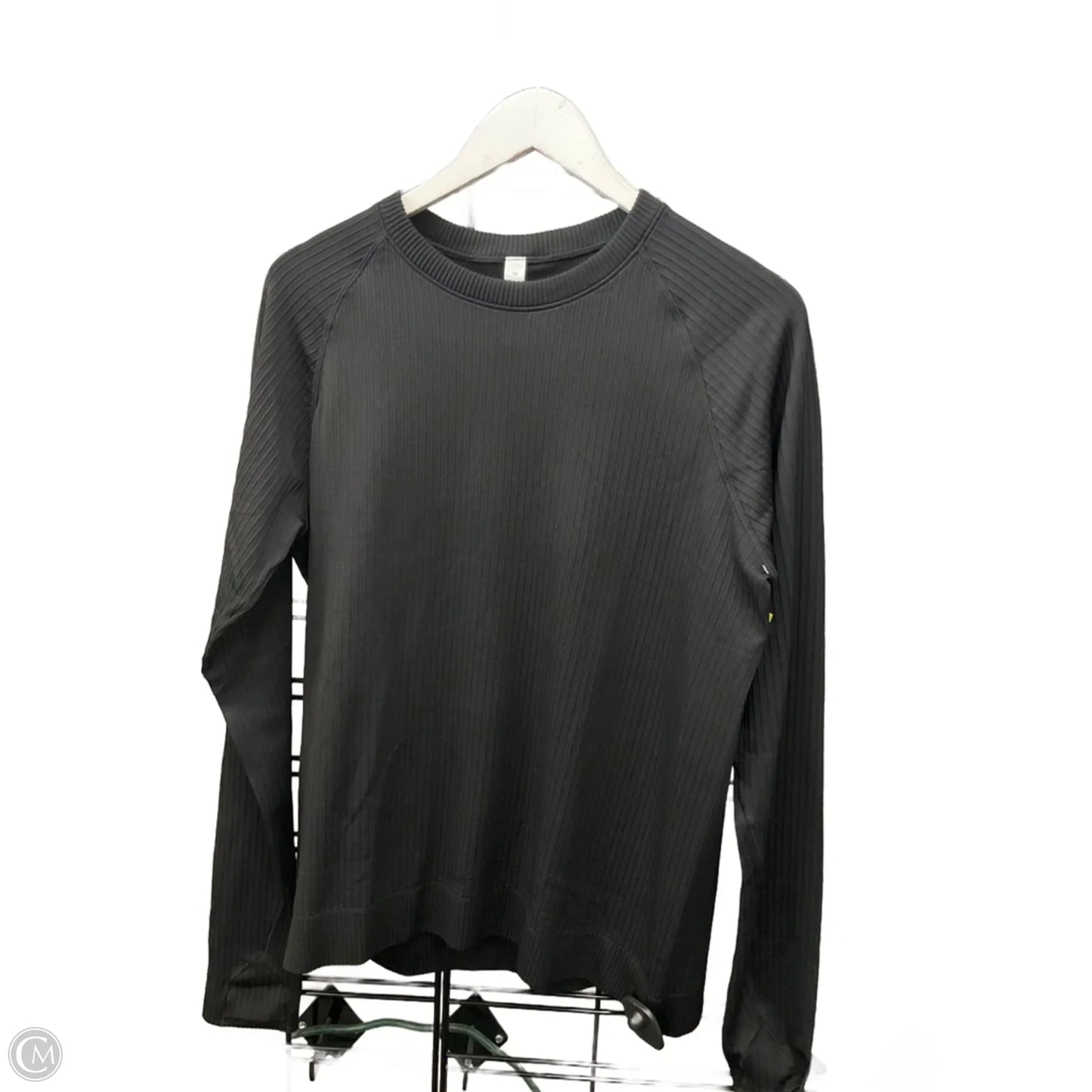 Athletic Top Long Sleeve Crewneck By Lululemon In Black, Size: 14