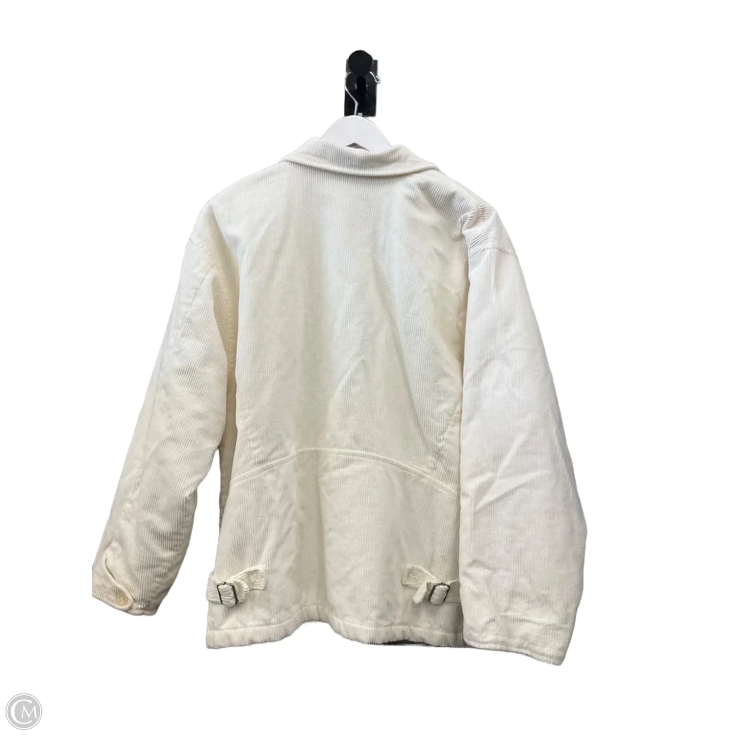 Jacket Puffer & Quilted By Marsh Landing In Cream, Size: L
