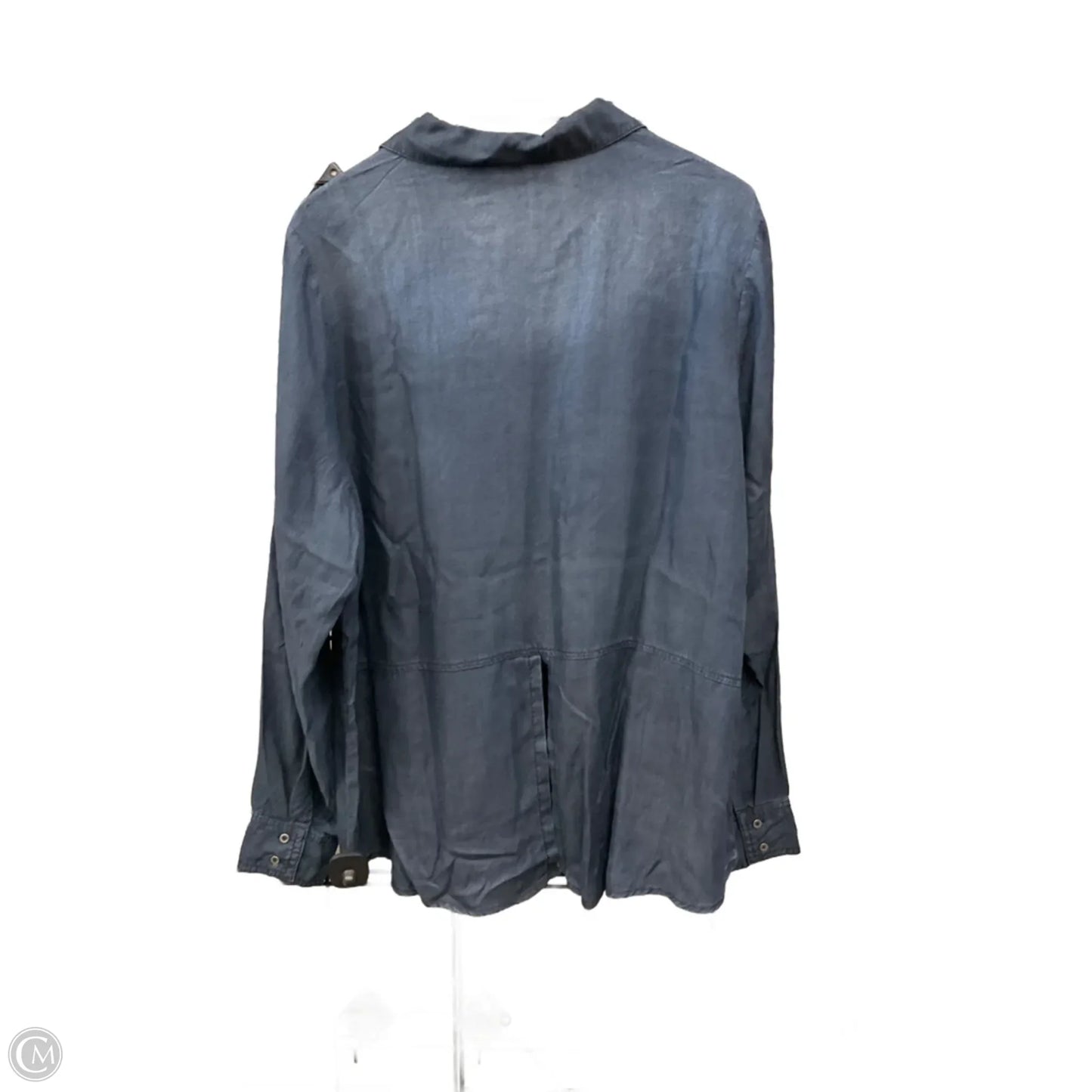 Top Long Sleeve By Maurices In Blue, Size: 2x