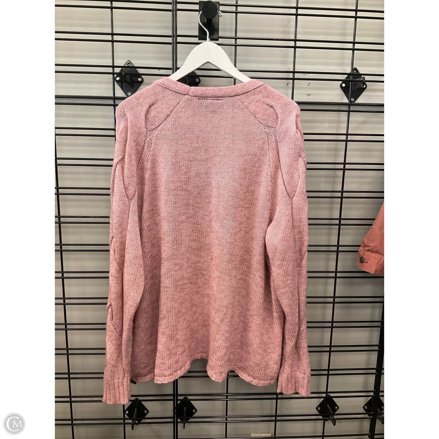 Sweater Cardigan By Lane Bryant In Pink, Size: 1x