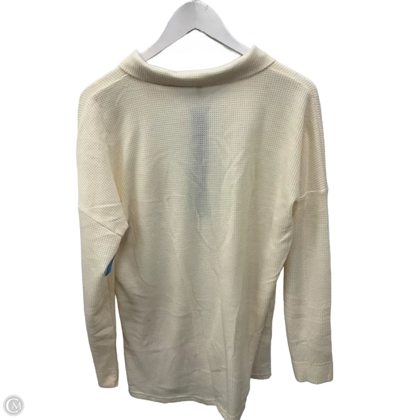 Top Long Sleeve By Clothes Mentor In Cream, Size: 2x