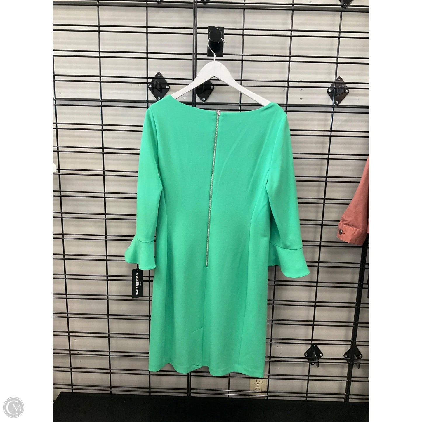 Dress Designer By Karl Lagerfeld In Green, Size: L