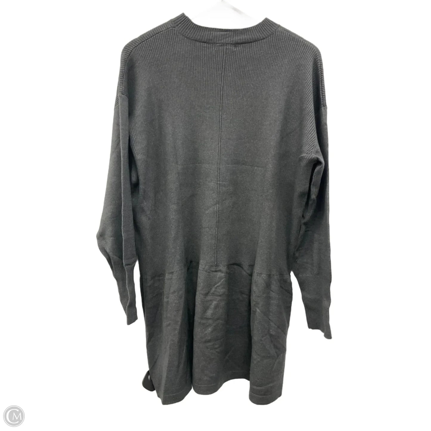 Tunic Long Sleeve By Serra In Grey, Size: M