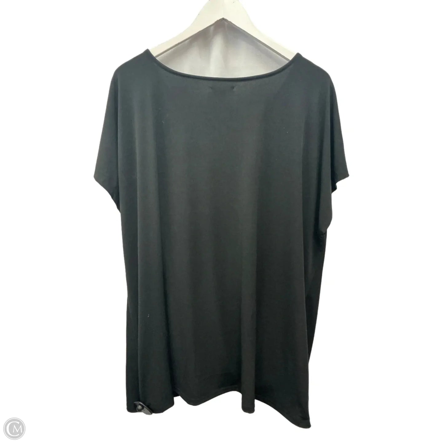 Top Short Sleeve By Maurices In Black, Size: 3x