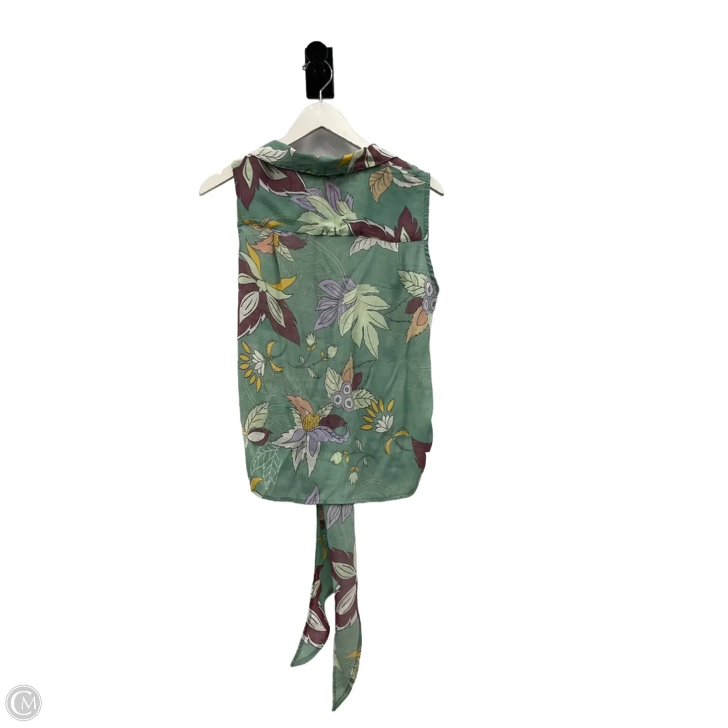 Top Sleeveless By Harve Bernard In Green, Size: L