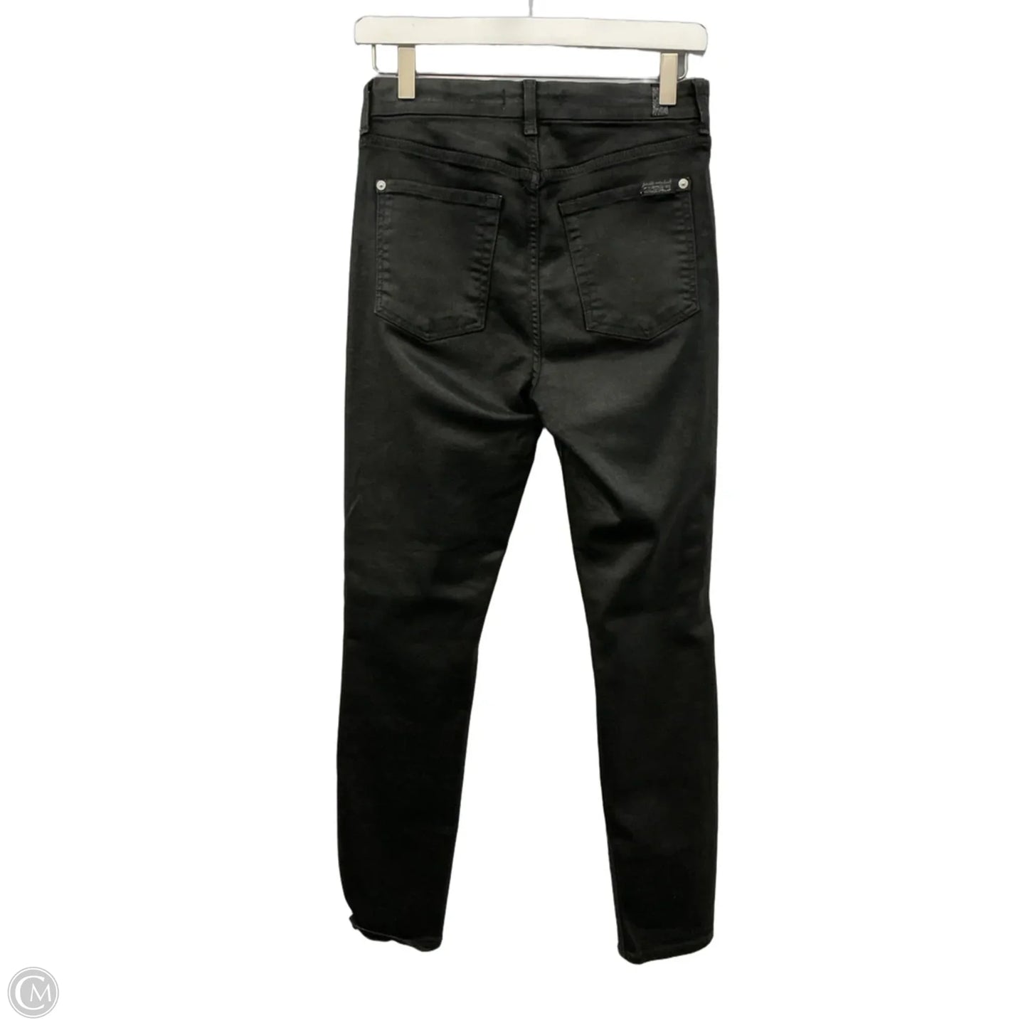 Jeans Skinny By 7 For All Mankind In Black, Size: 6