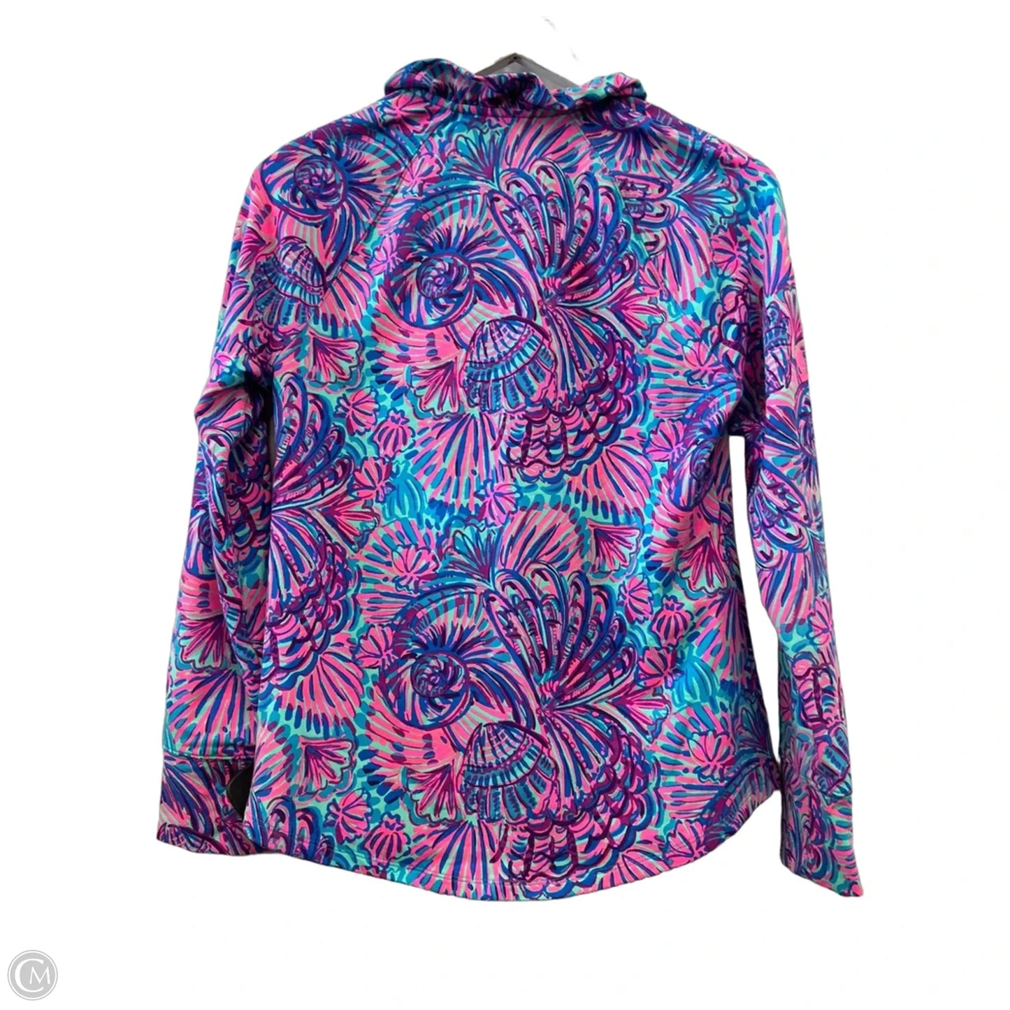 Top Long Sleeve Designer By Lilly Pulitzer In Green & Purple, Size: Xs