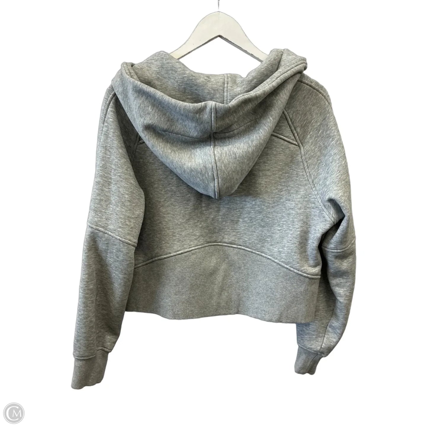Athletic Sweatshirt Hoodie By Clothes Mentor In Grey, Size: M