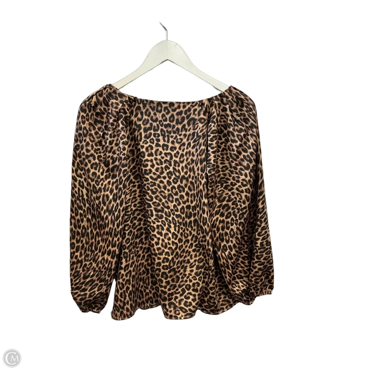 Top 3/4 Sleeve By Loft In Animal Print, Size: M