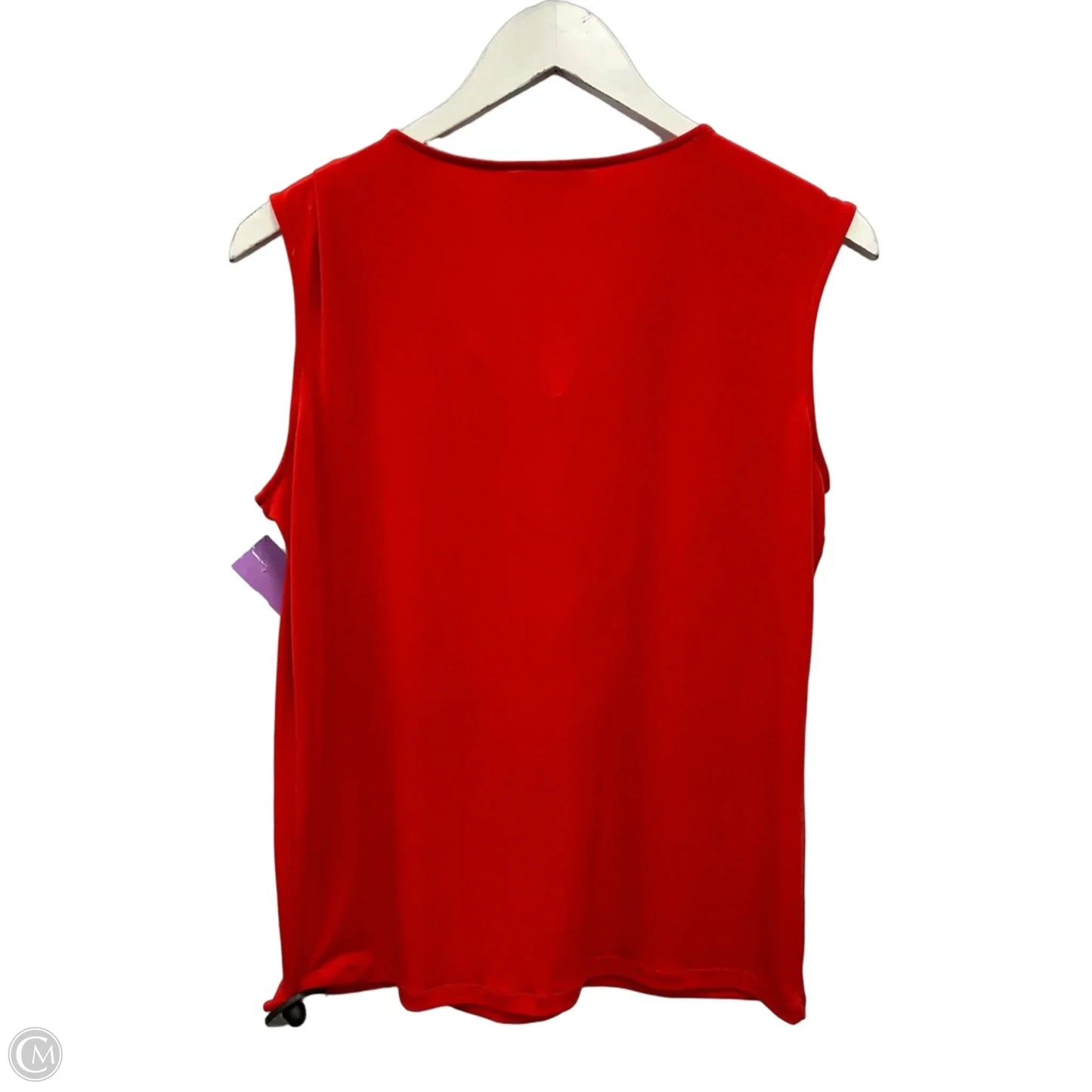 Top Sleeveless By Calvin Klein In Red, Size: S